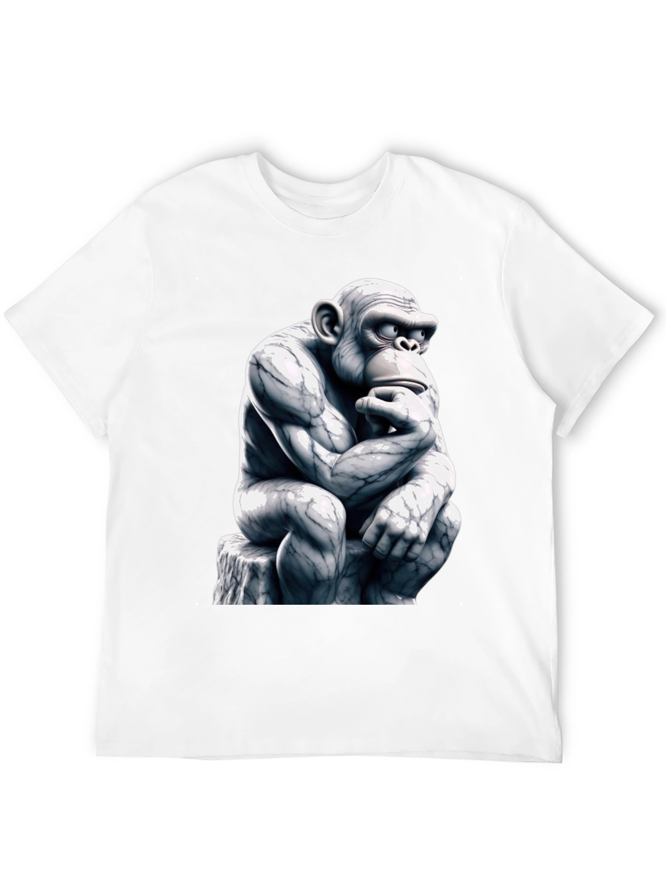 Thinking Monkey Graphic Tee - Black