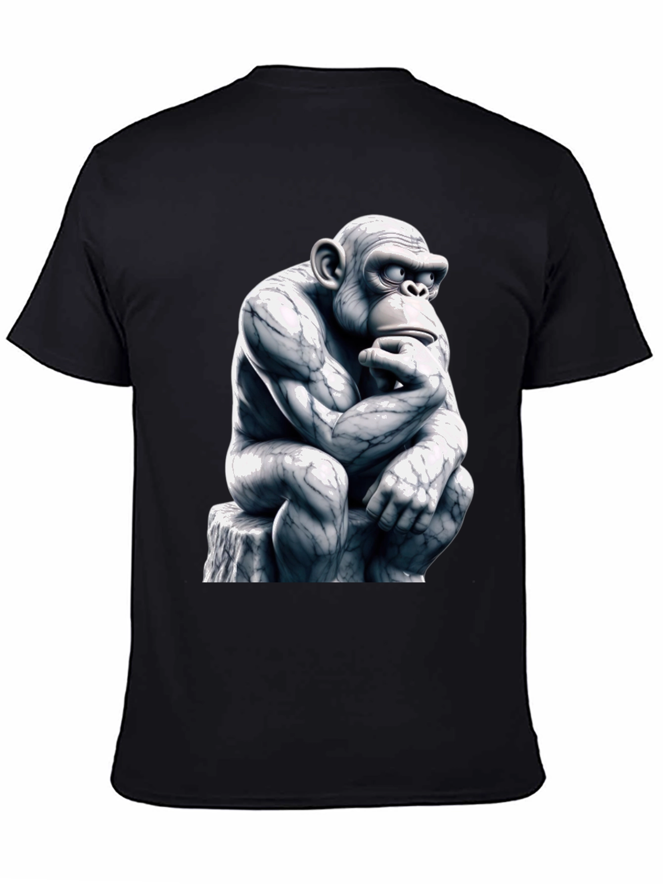 Thinking Monkey Graphic Tee - Black