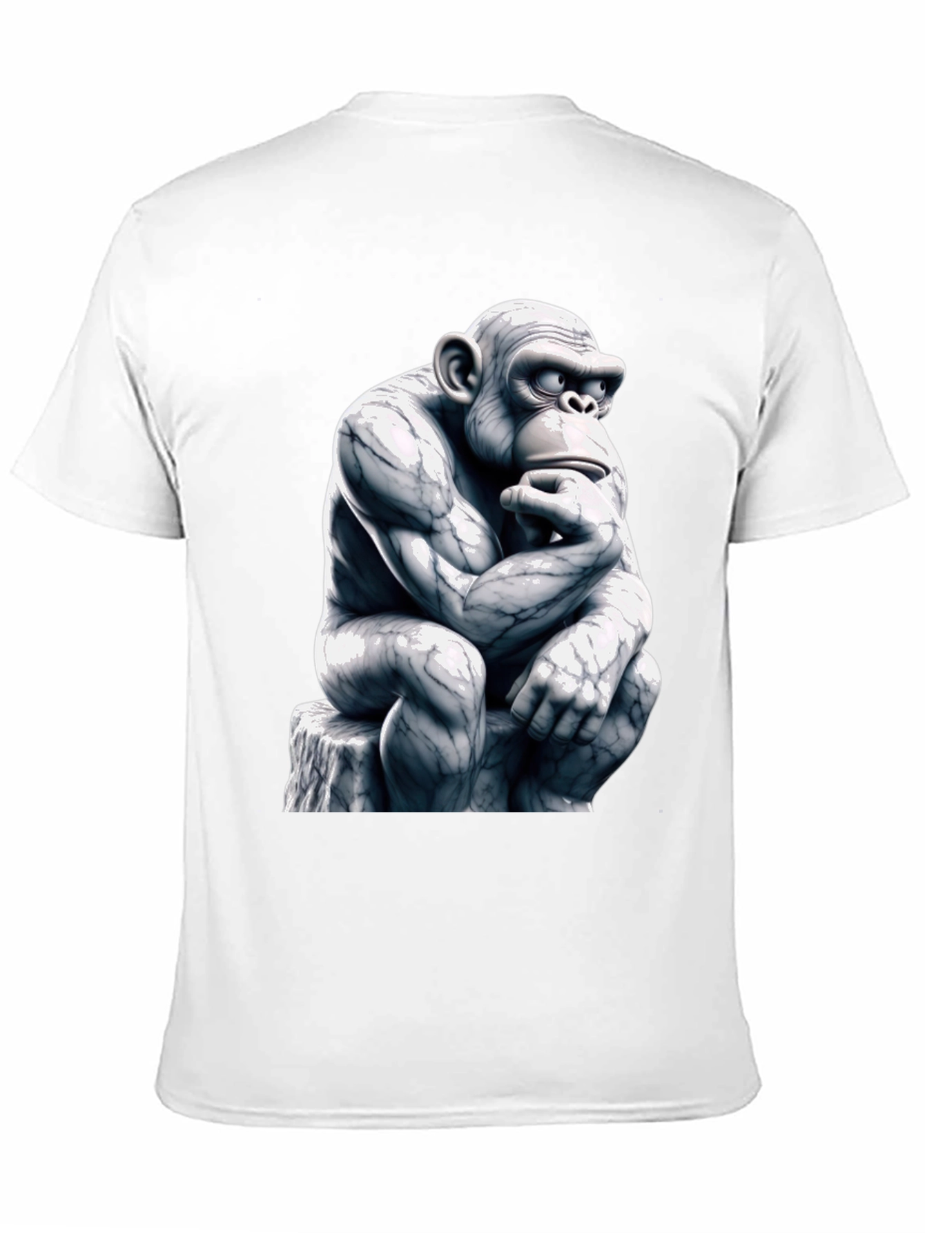 Thinking Monkey Graphic Tee - Black