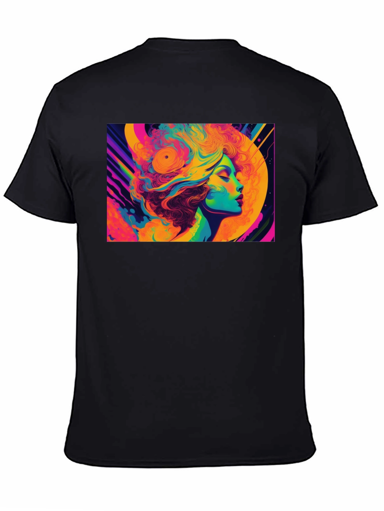 Psychedelic Woman Portrait Graphic T-Shirt