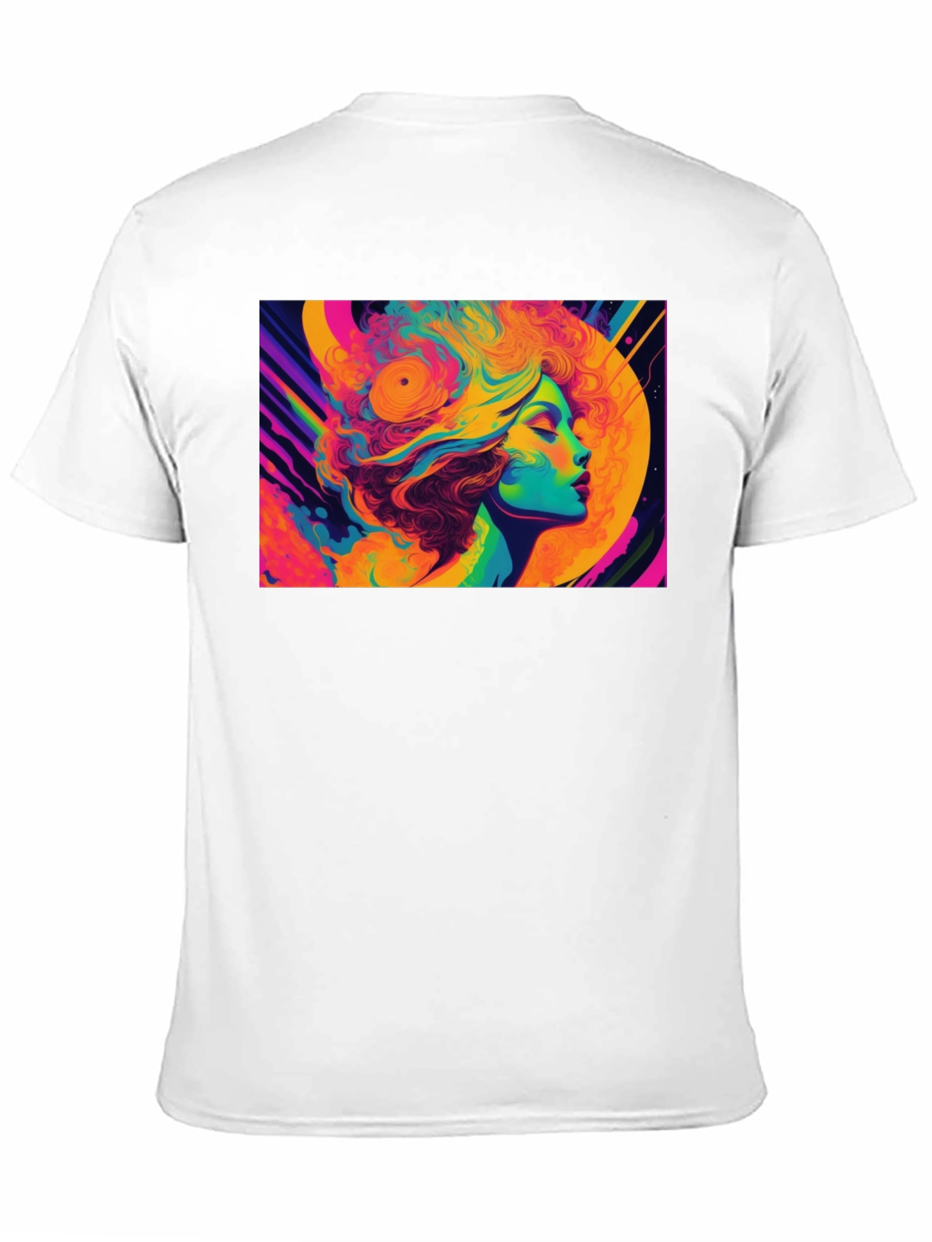 Psychedelic Woman Portrait Graphic T-Shirt