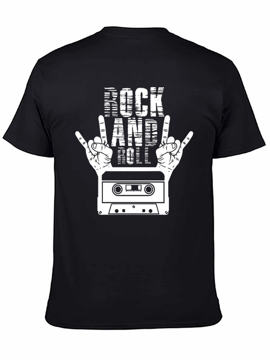 Rock and Roll Cassette Tape Graphic Tee