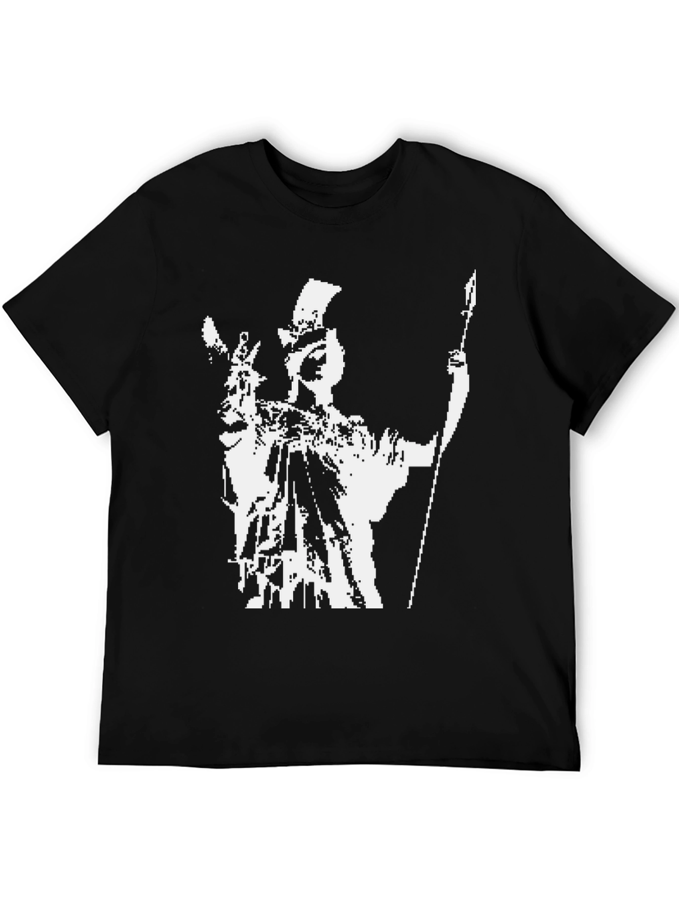 Spartan Warrior Graphic Tee - Black