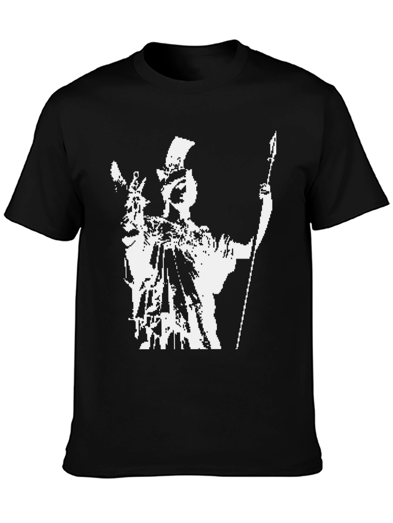 Spartan Warrior Graphic Tee - Black