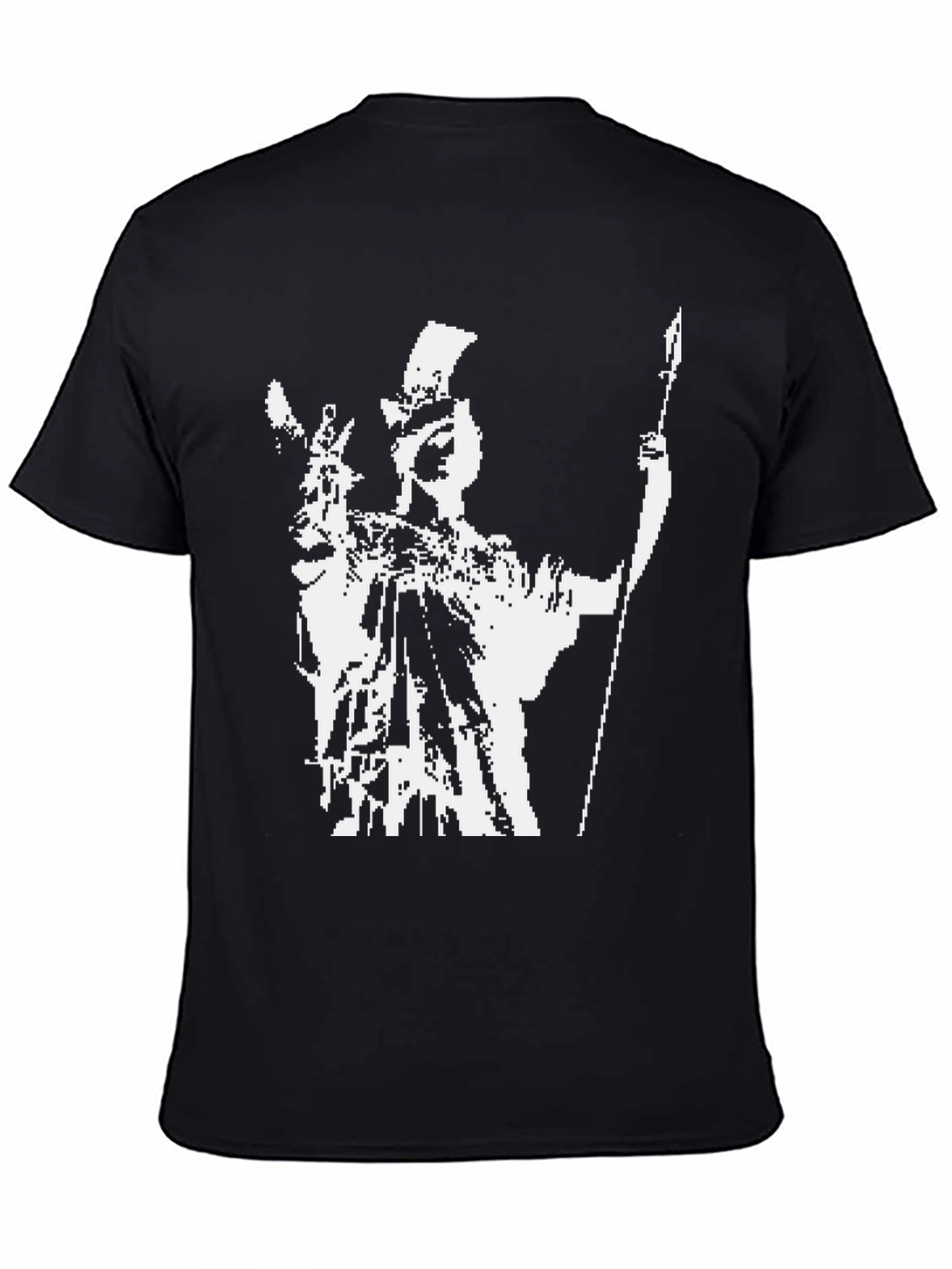 Spartan Warrior Graphic Tee - Black