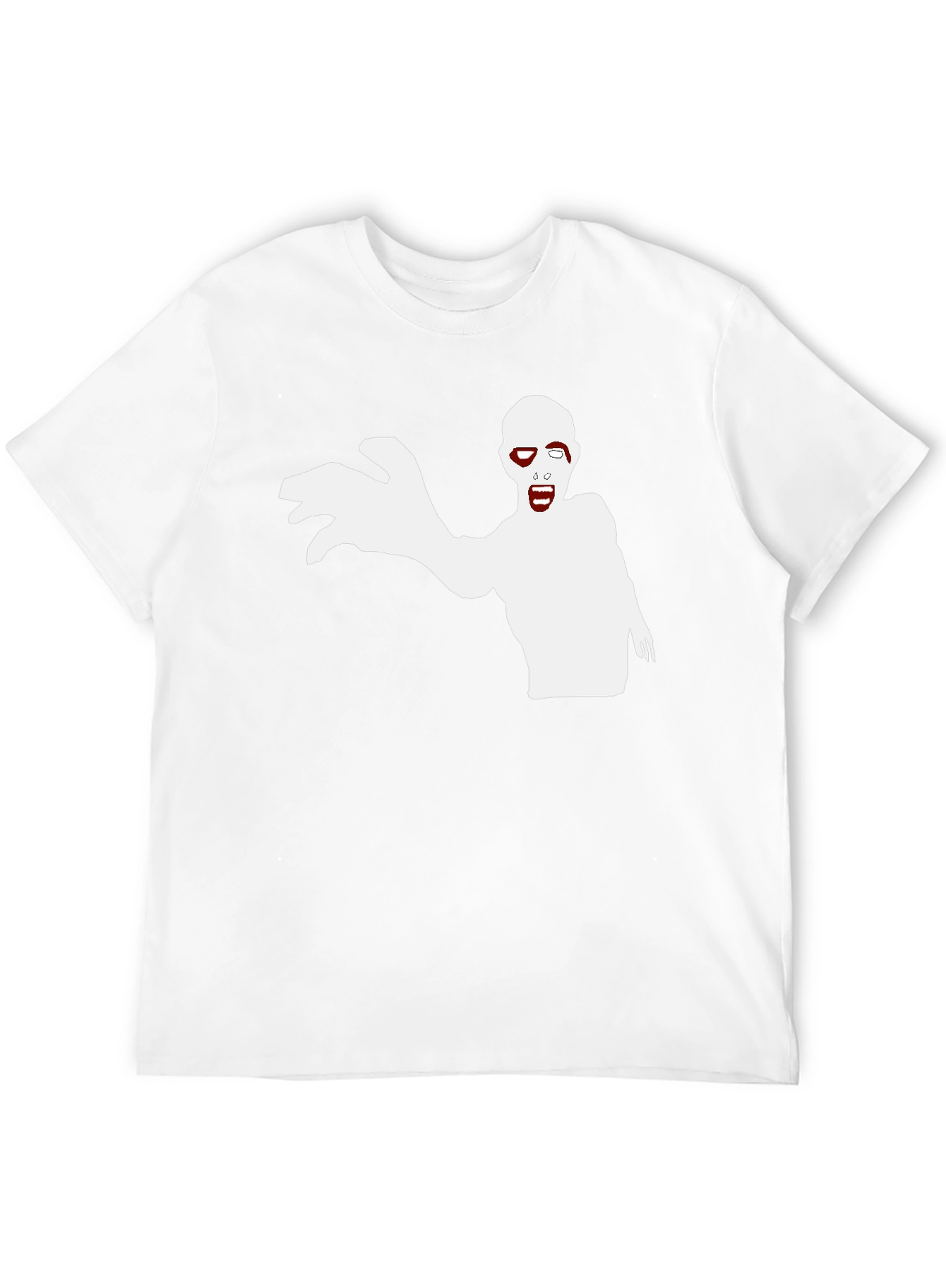 Zombie Graphic Print Black T-Shirt