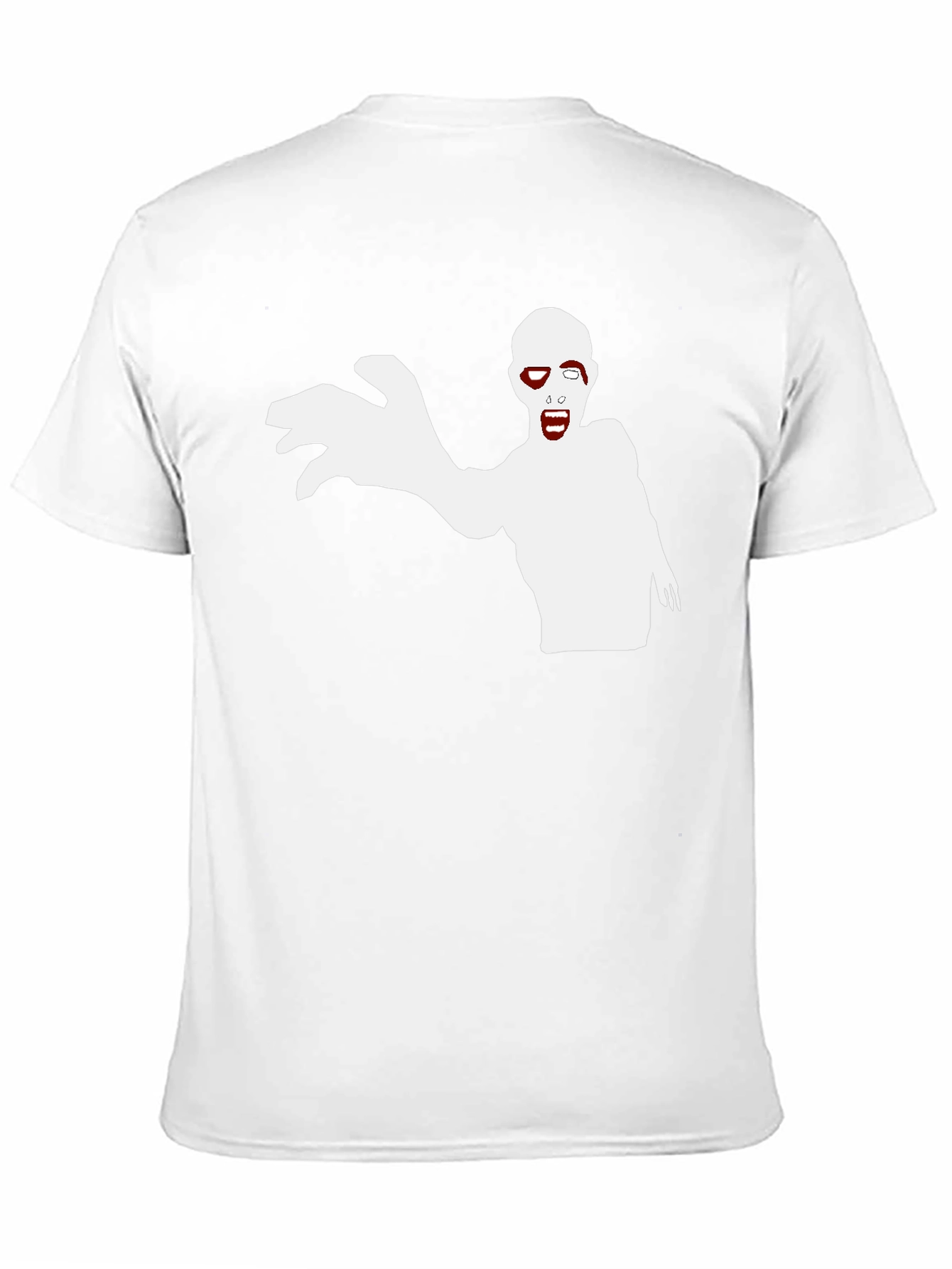 Zombie Graphic Print Black T-Shirt