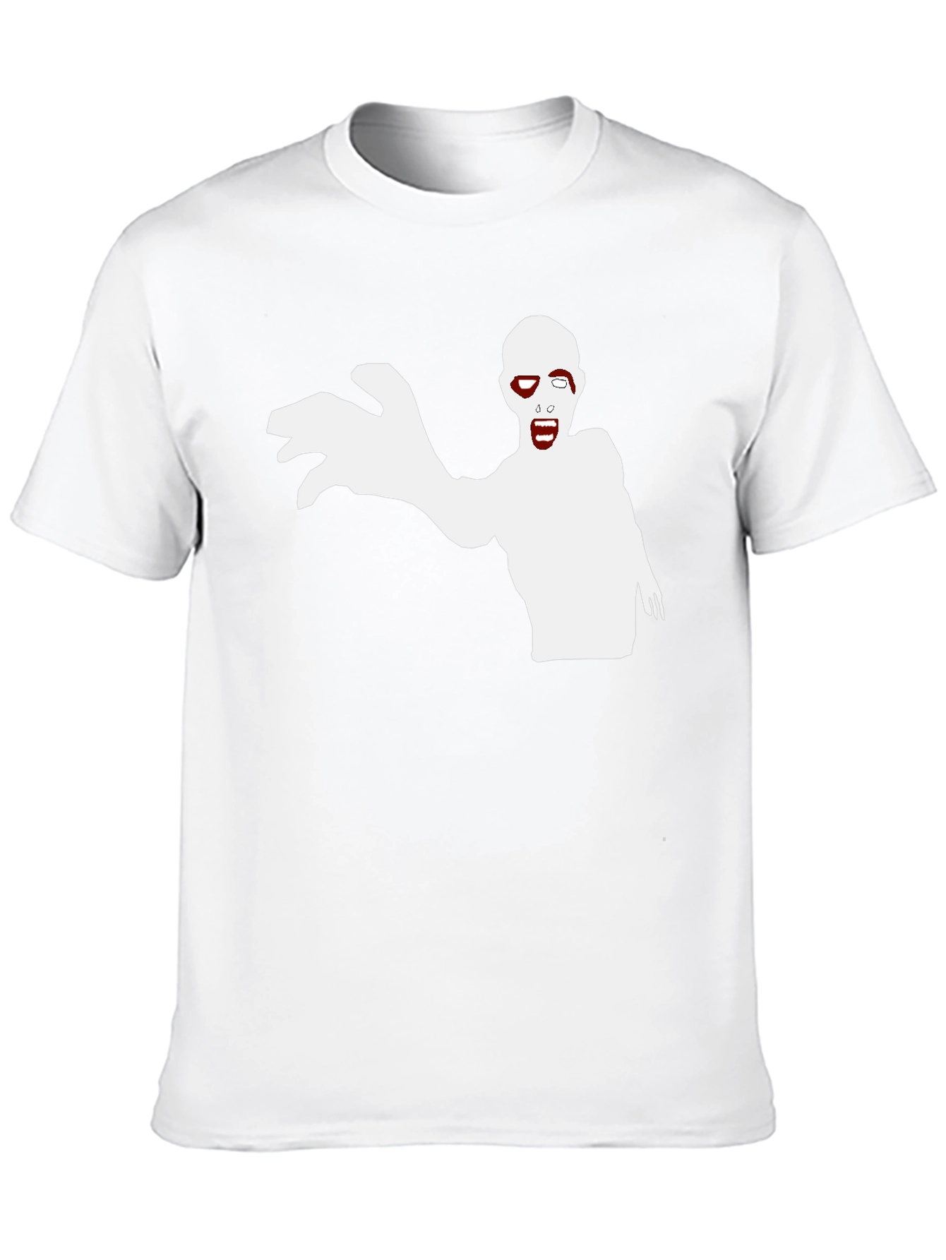 Zombie Graphic Print Black T-Shirt