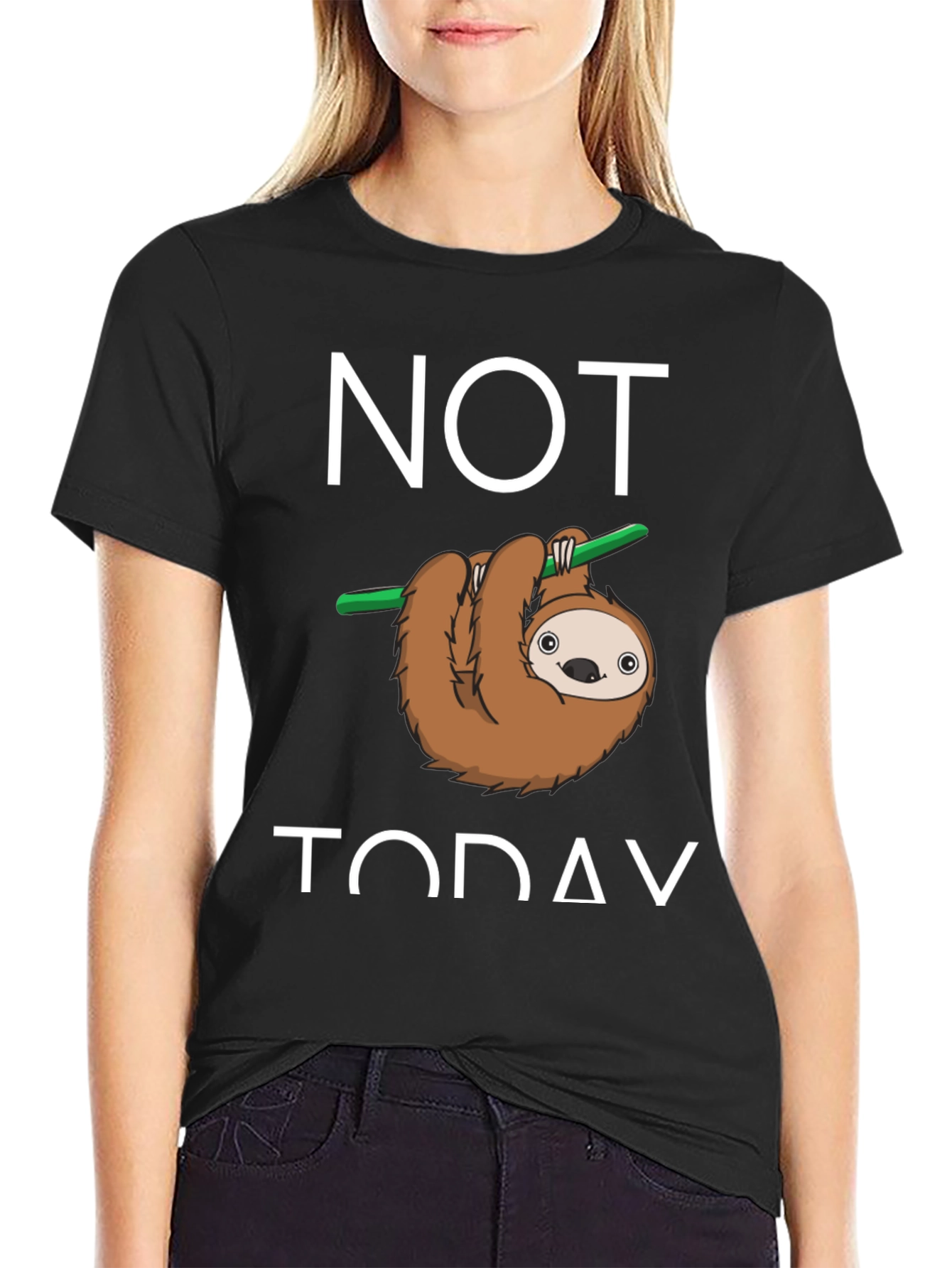 Funny Sloth Not Today Graphic Tee