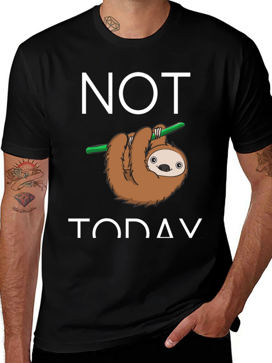 Funny Sloth Not Today Graphic Tee