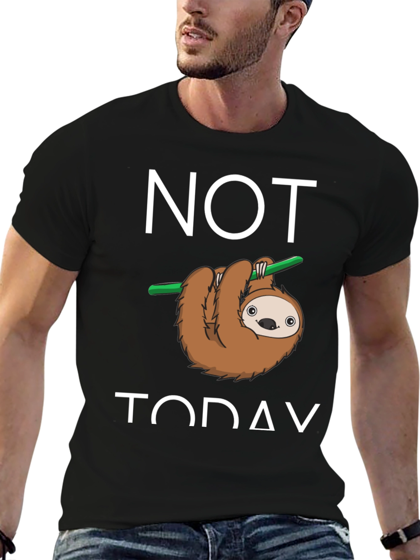 Funny Sloth Not Today Graphic Tee