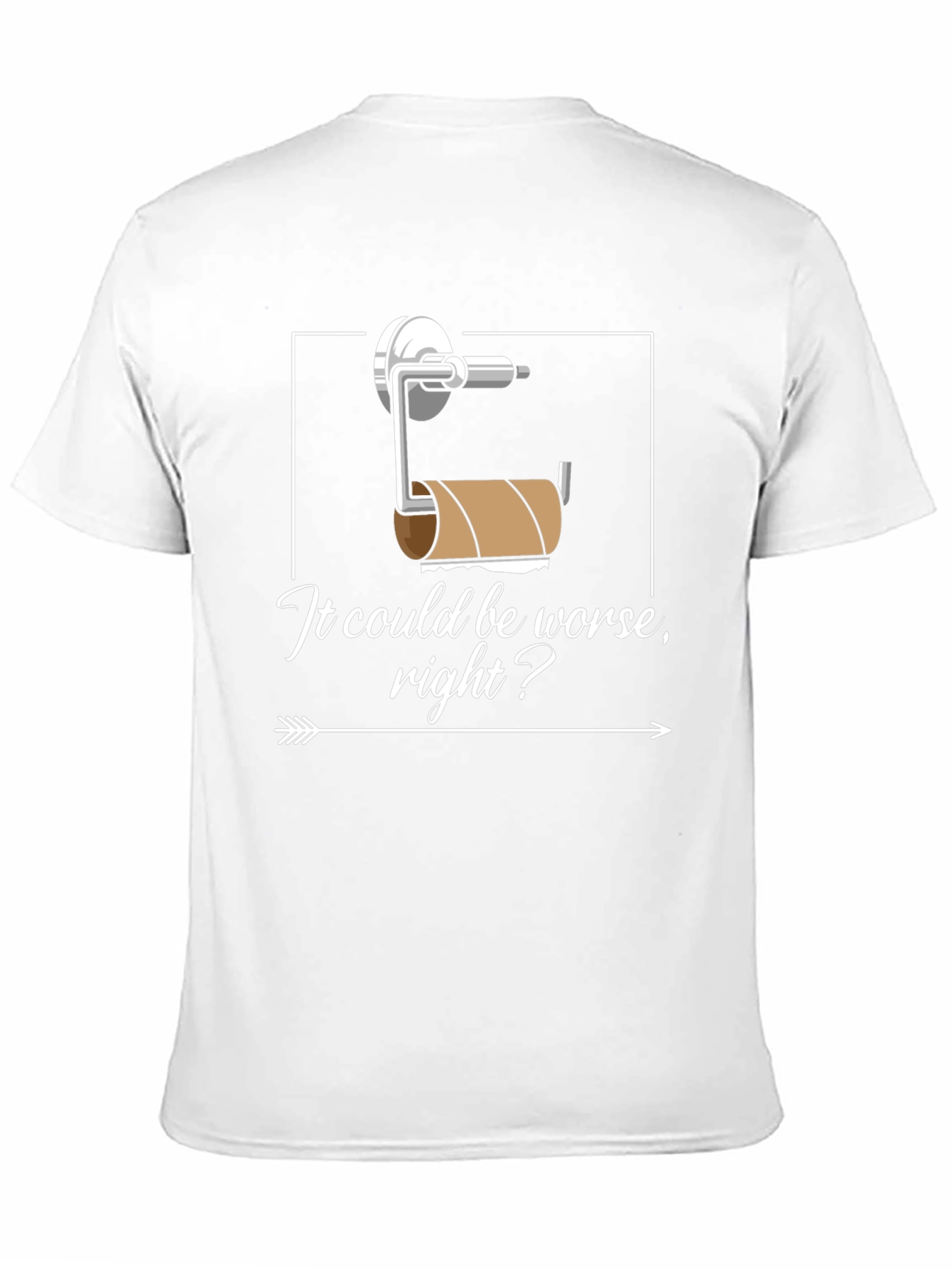 Funny Toilet Paper Humor Graphic T-Shirt