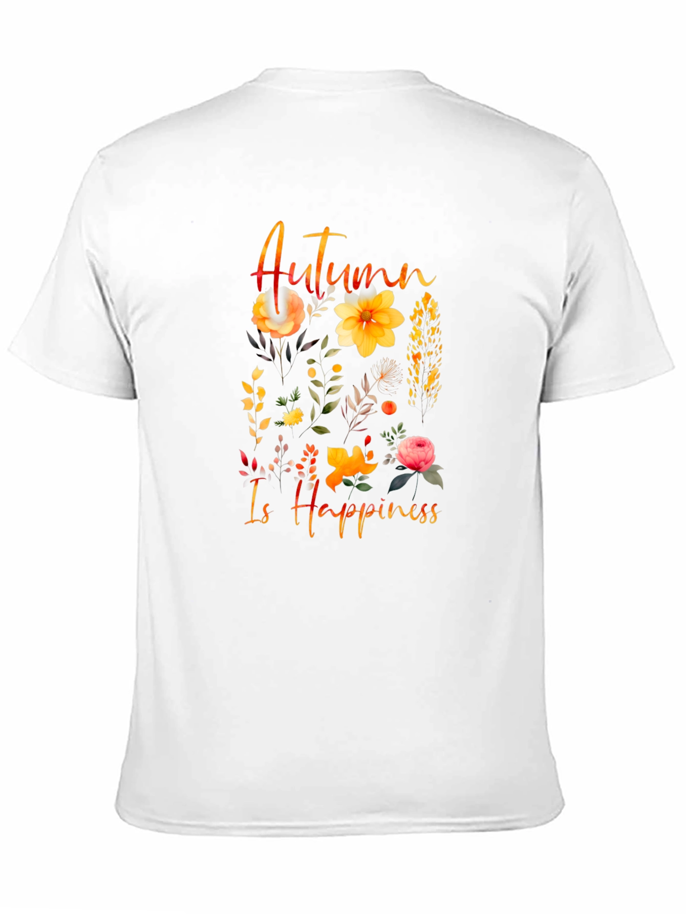 Autumn Happiness Floral Graphic T-Shirt