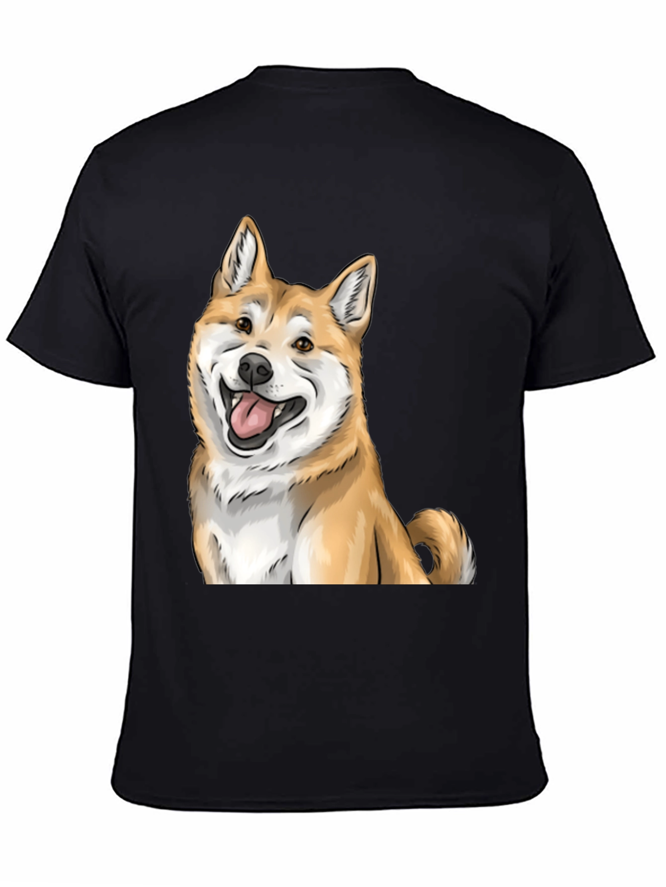 Shiba Inu Graphic Tee - Black Dog Lover T-Shirt