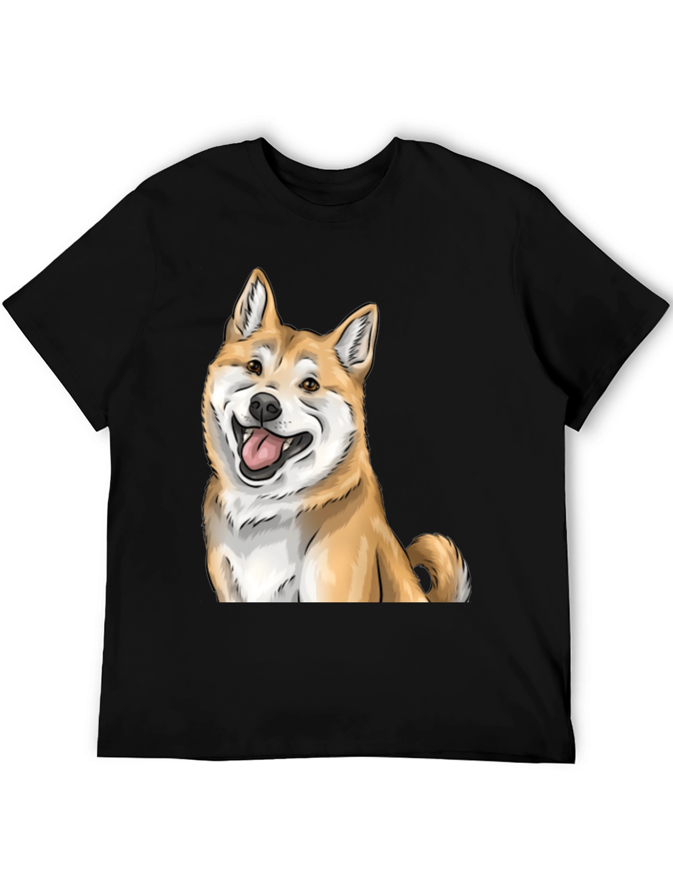 Shiba Inu Graphic Tee - Black Dog Lover T-Shirt