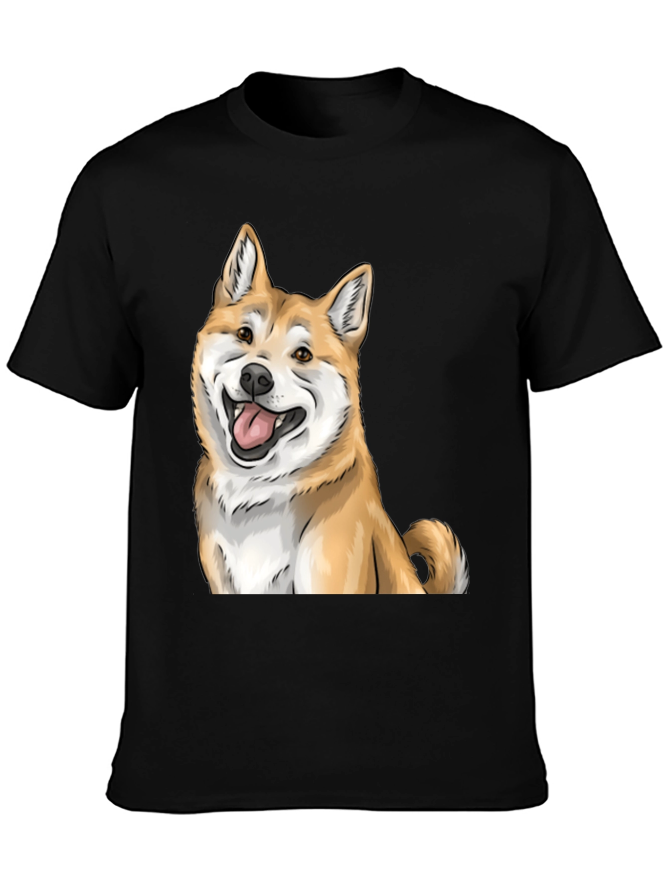 Shiba Inu Graphic Tee - Black Dog Lover T-Shirt