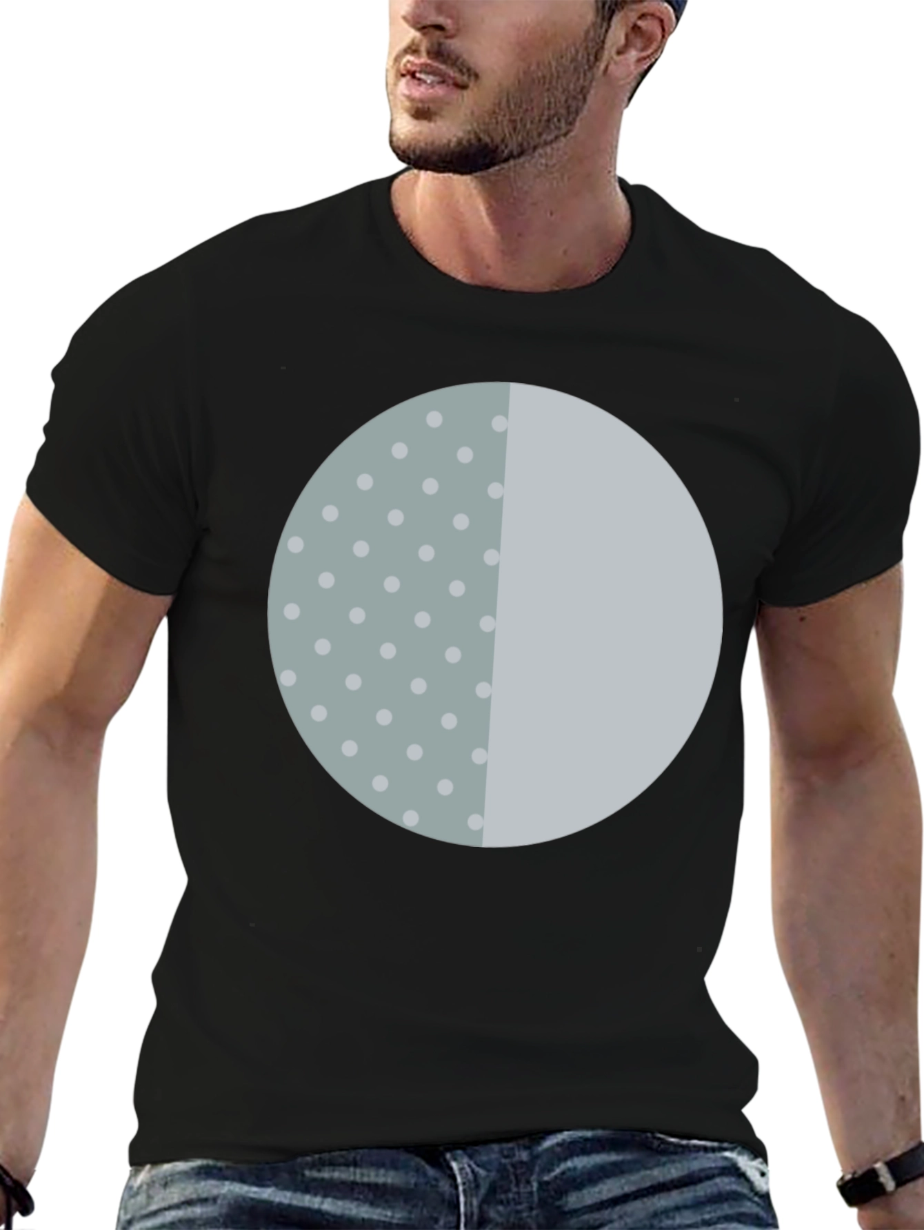 Modern Circle Graphic Tee - Casual Style