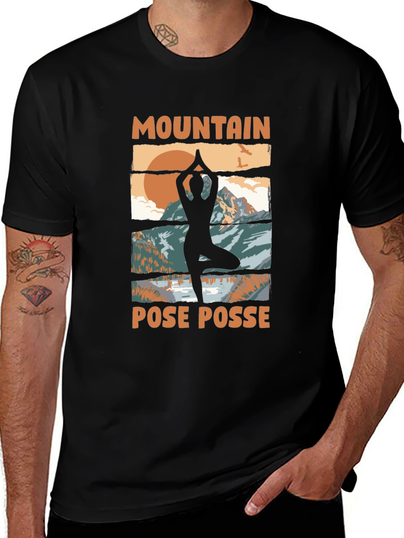 Mountain Pose Posse Graphic Tee