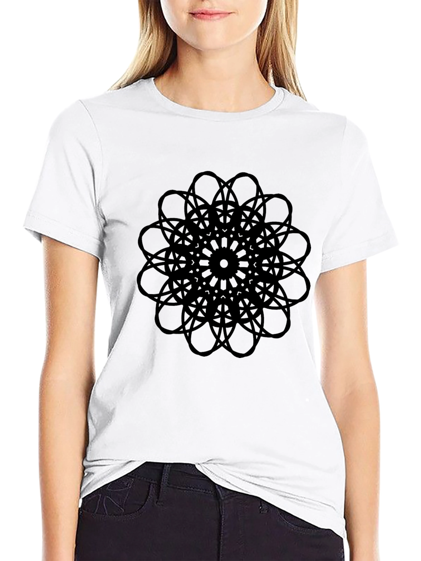 Geometric Black T-Shirt