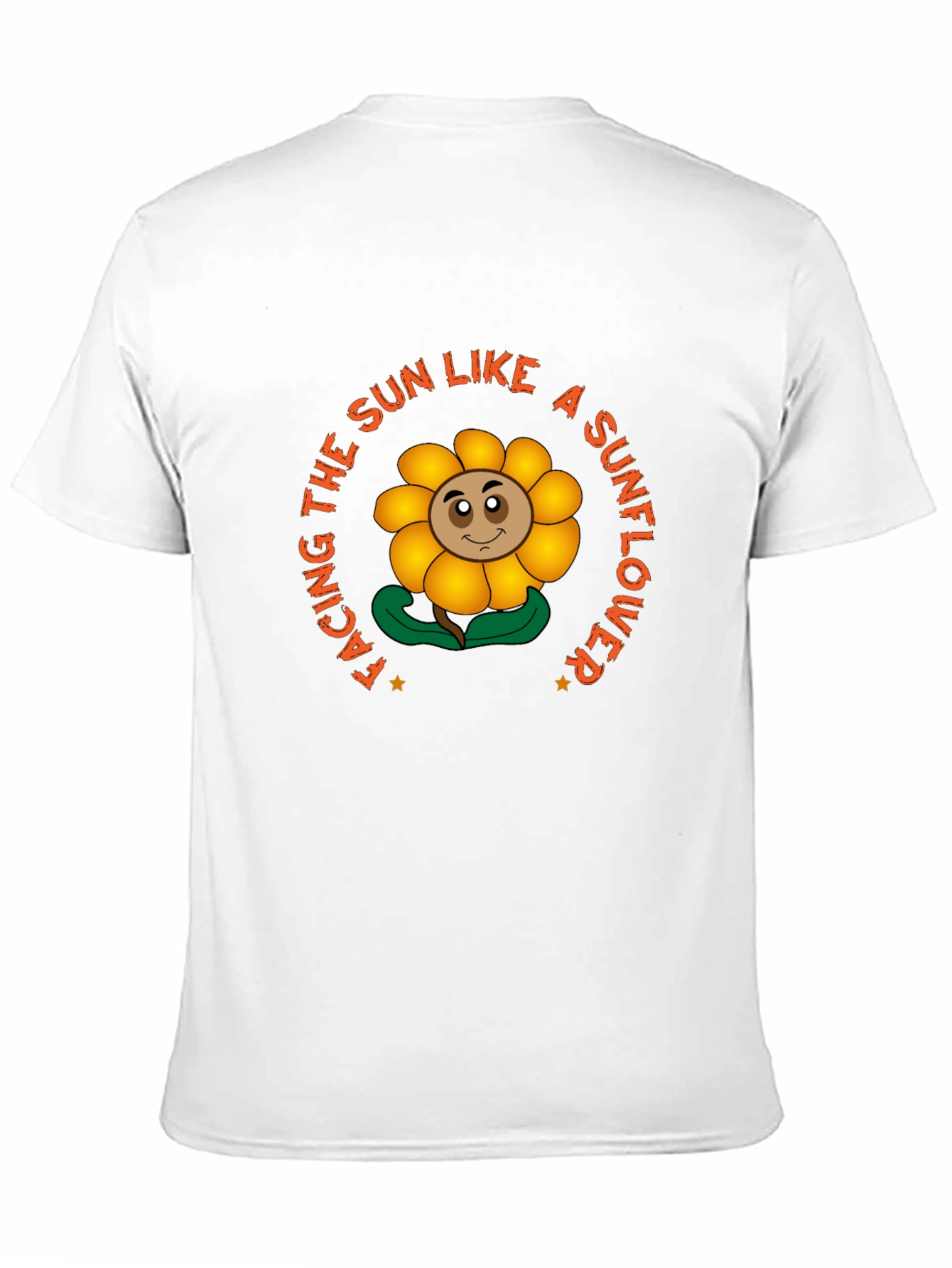 Facing The Sun Sunflower Black T-Shirt