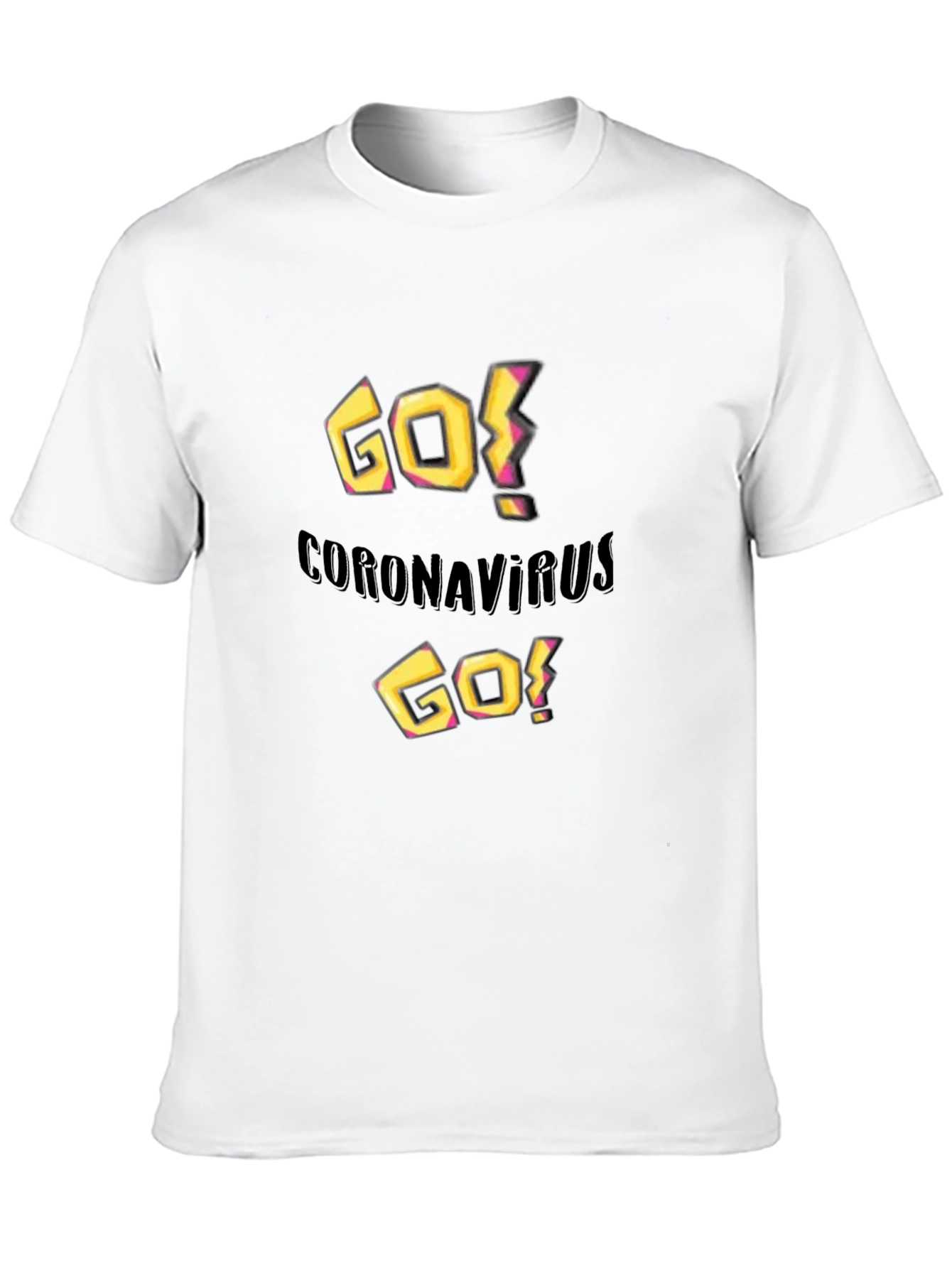 Go Coronavirus Go! Black Graphic Tee