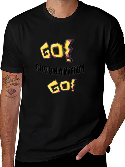 Go Coronavirus Go! Black Graphic Tee