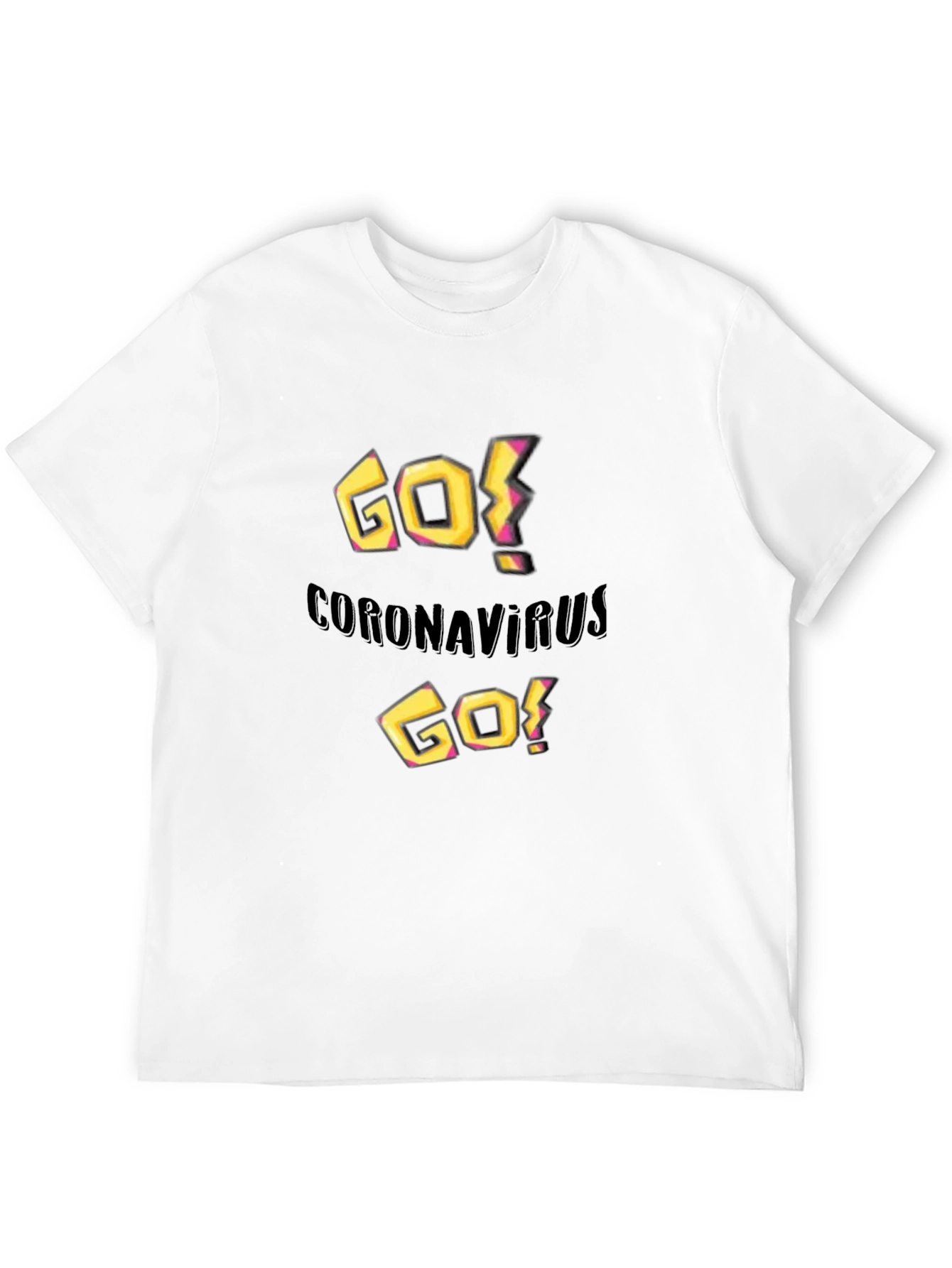 Go Coronavirus Go! Black Graphic Tee