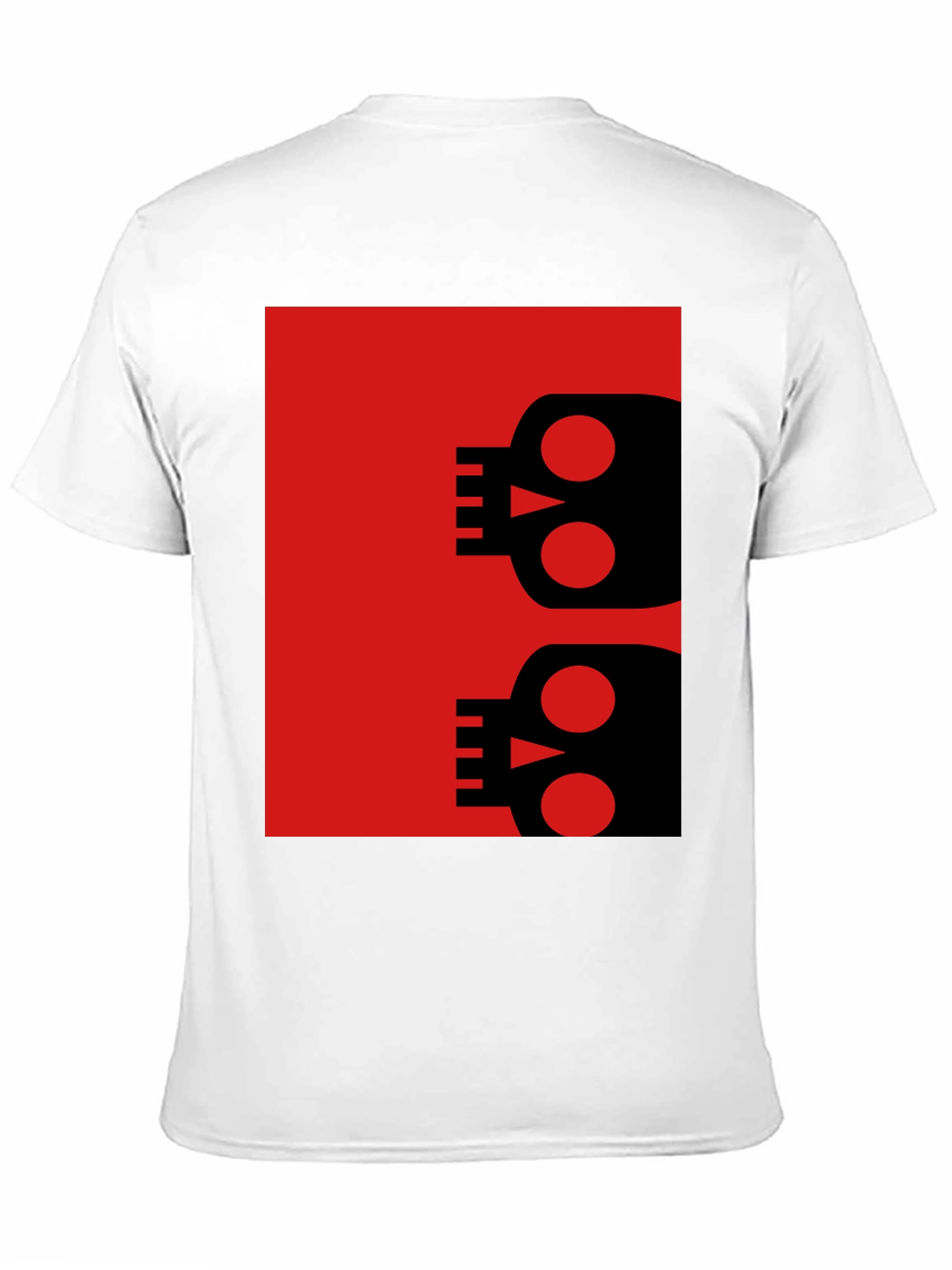 Modern Skull Graphic Tee - Black