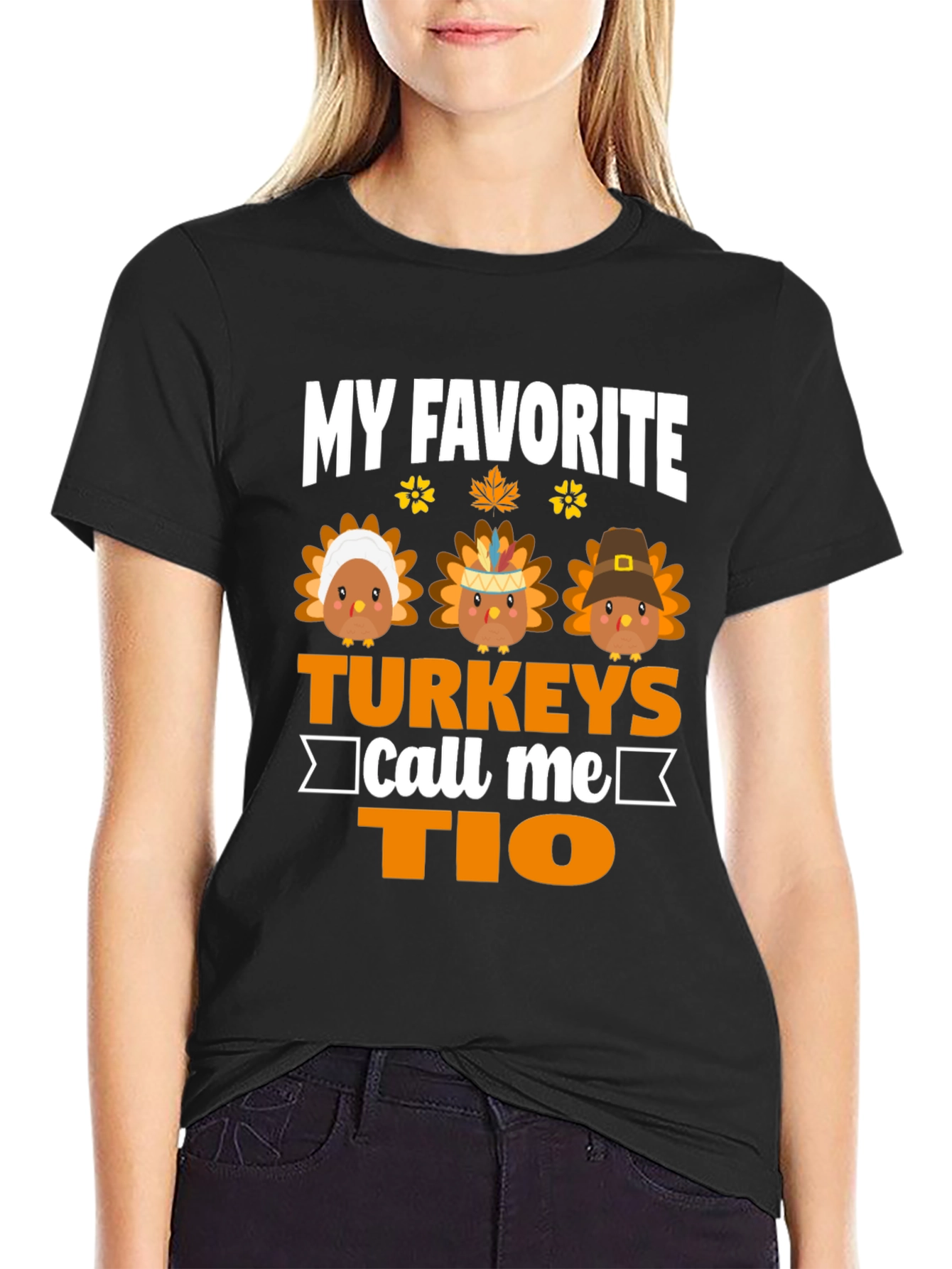 My Favorite Turkeys Call Me Tio Thanksgiving T-Shirt