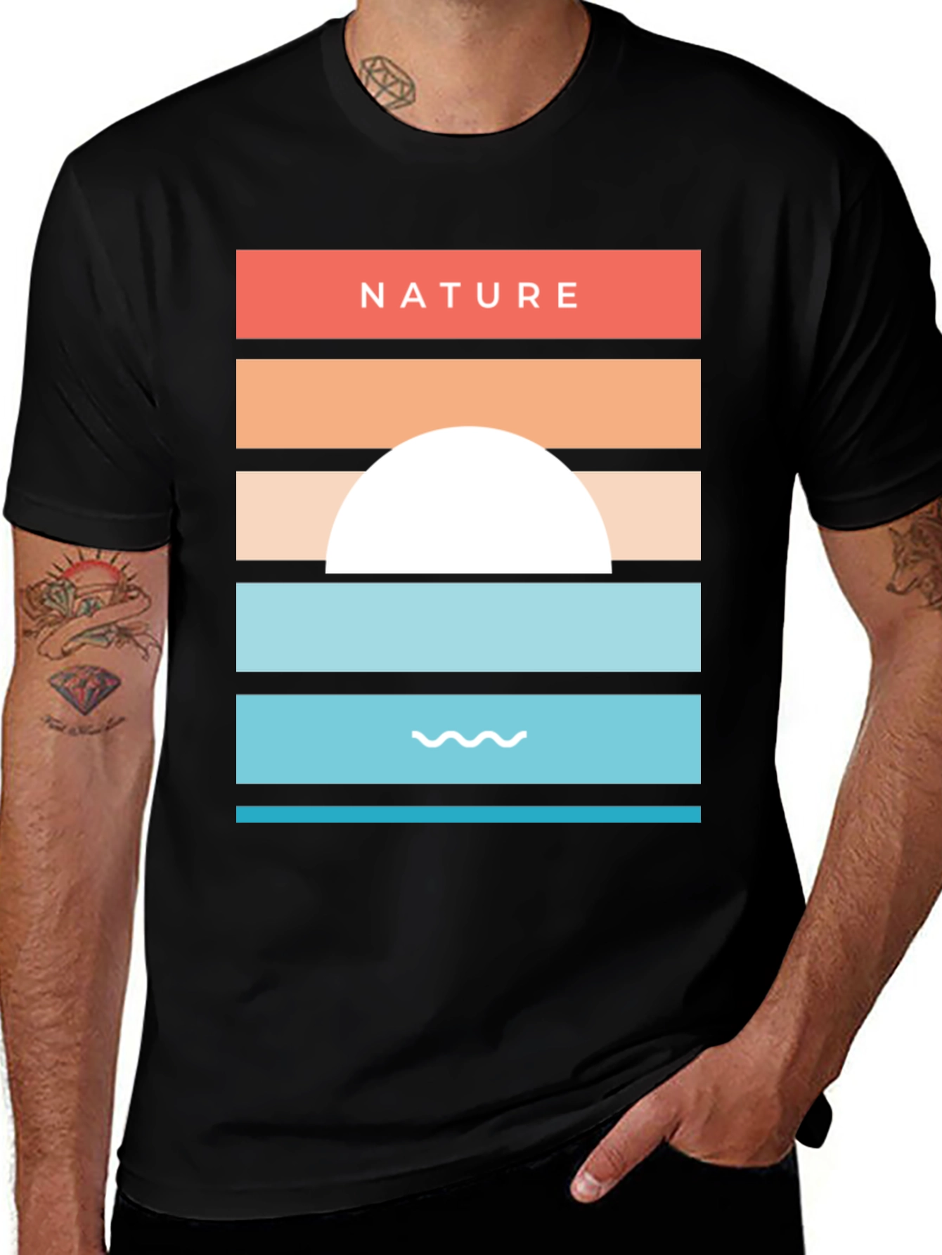 Nature Sunset Graphic Tee - Stylish Unisex T-Shirt