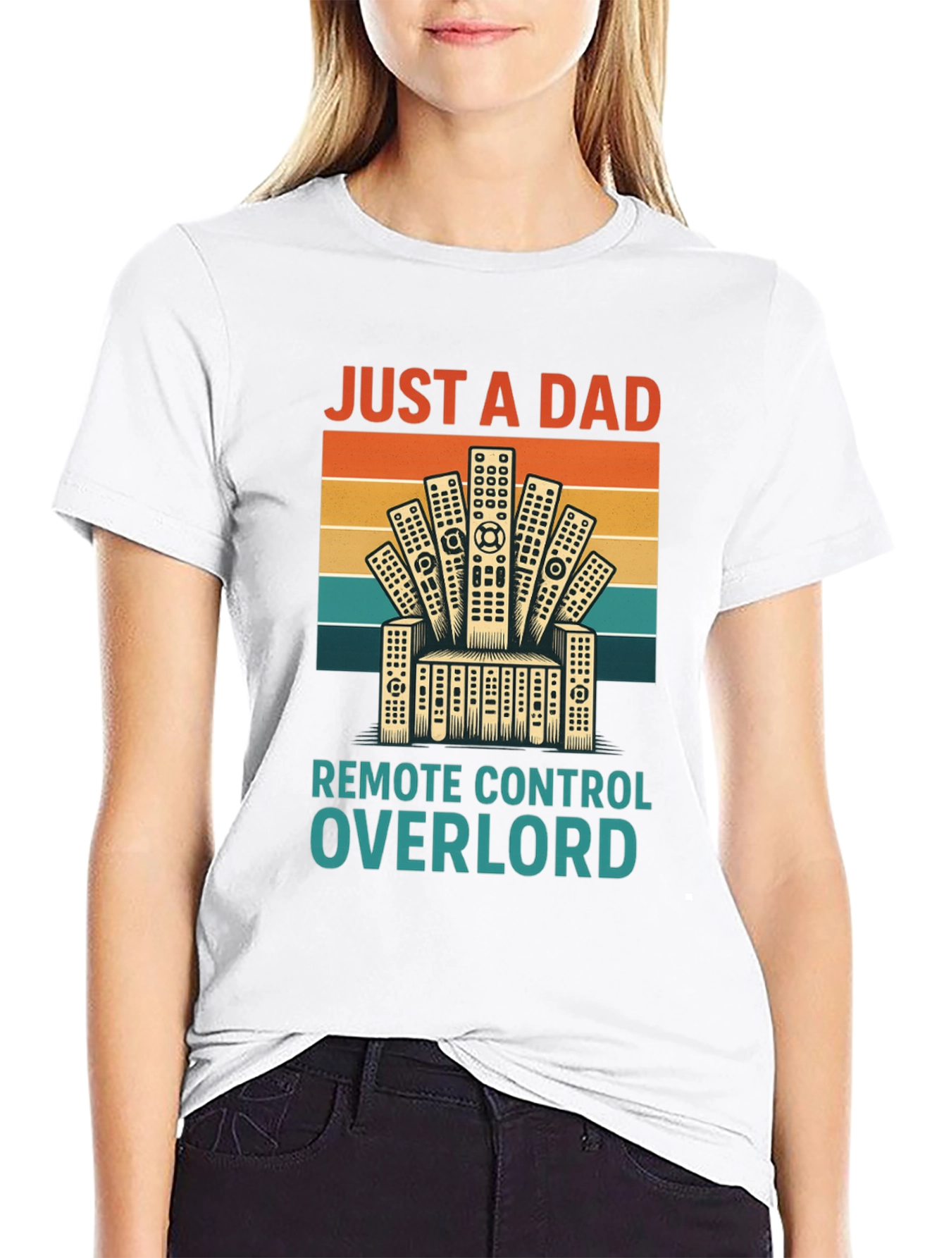 Just A Dad Remote Control Overlord T-Shirt