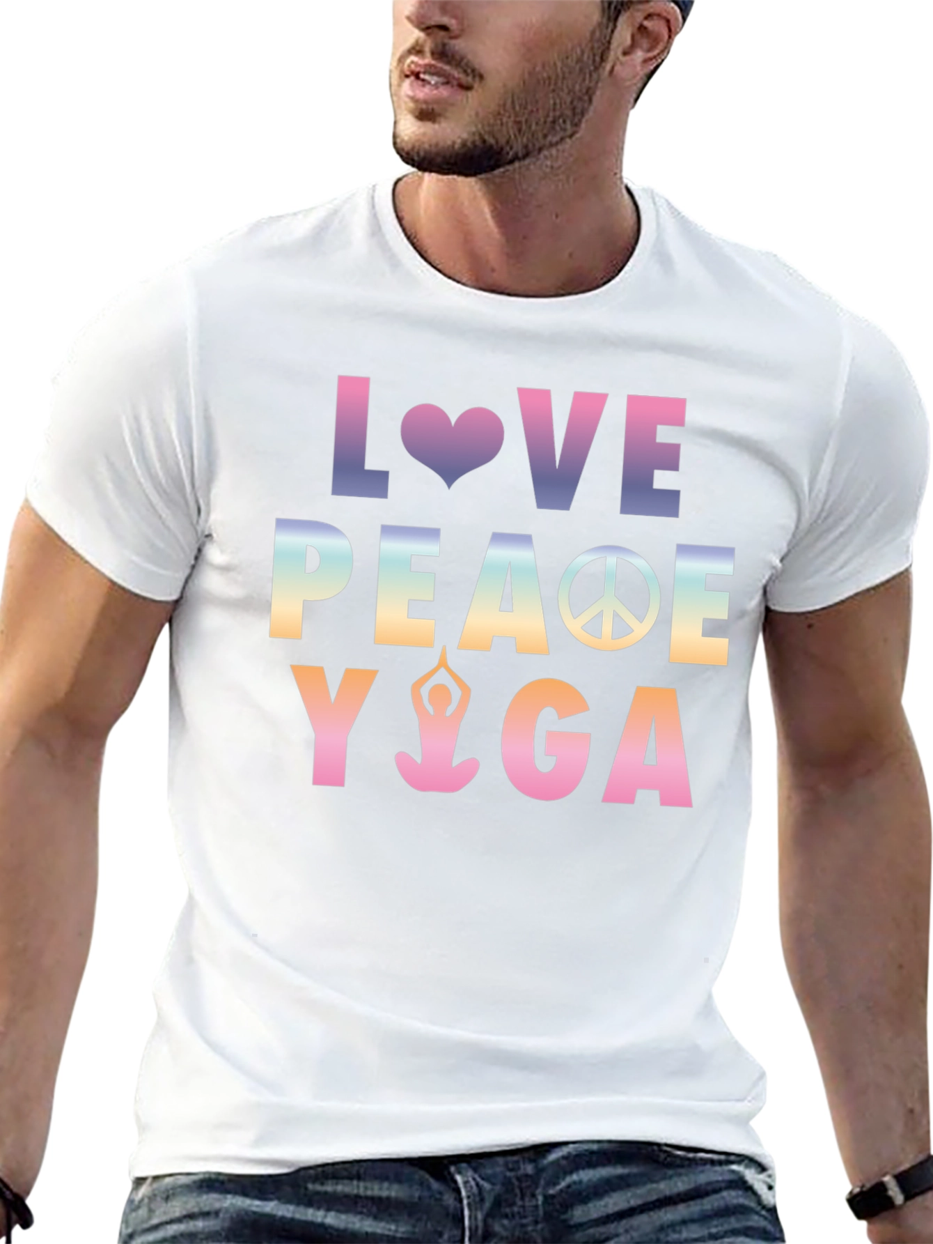 Love Peace Yoga Graphic Tee