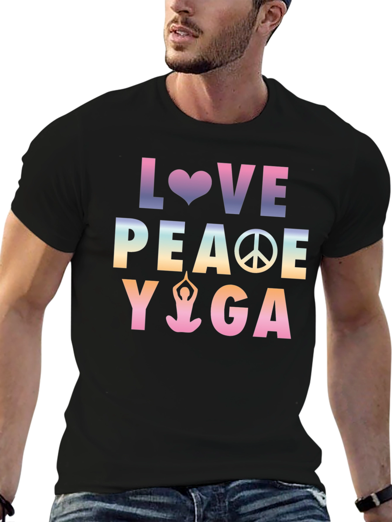 Love Peace Yoga Graphic Tee