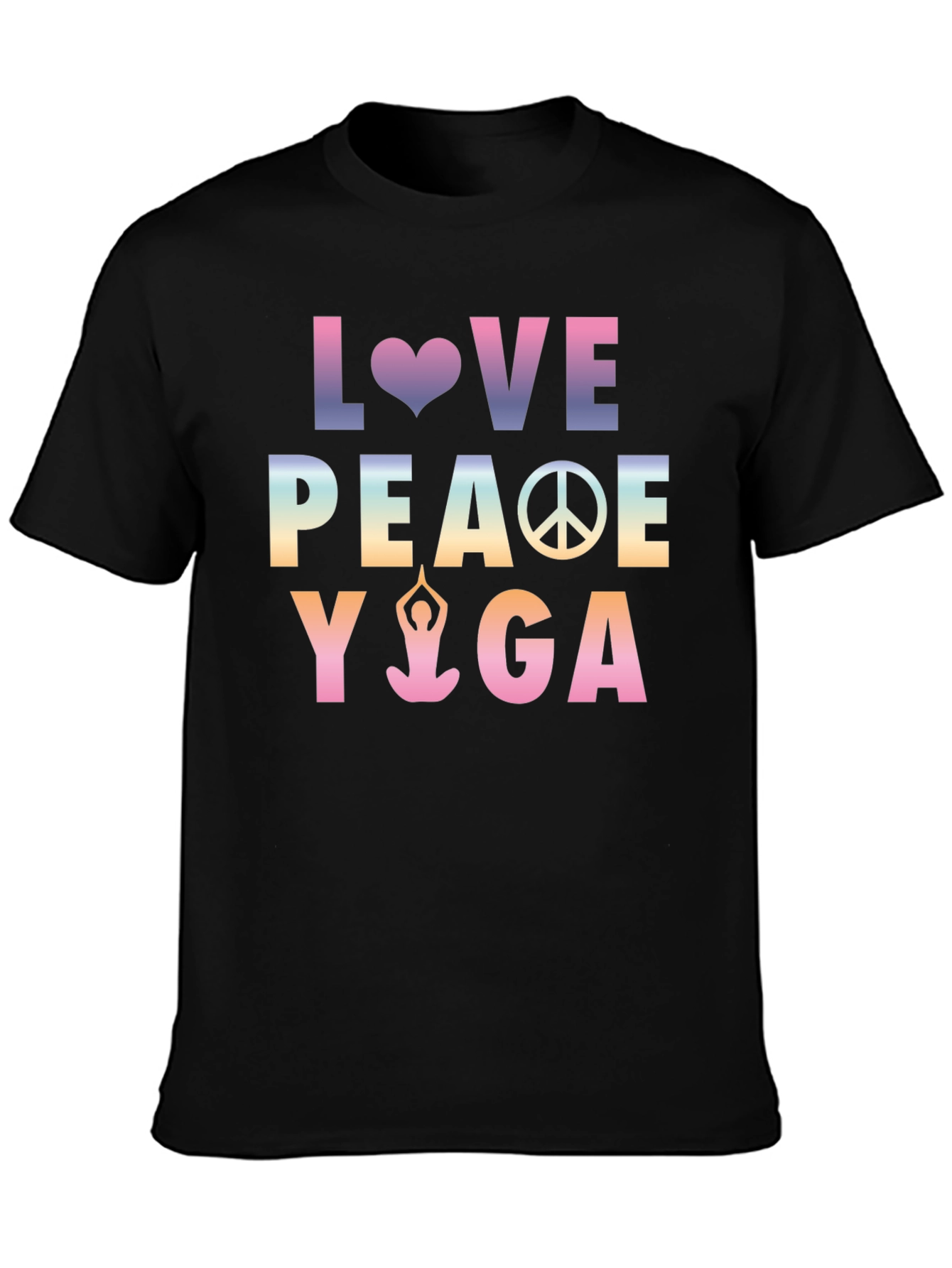 Love Peace Yoga Graphic Tee