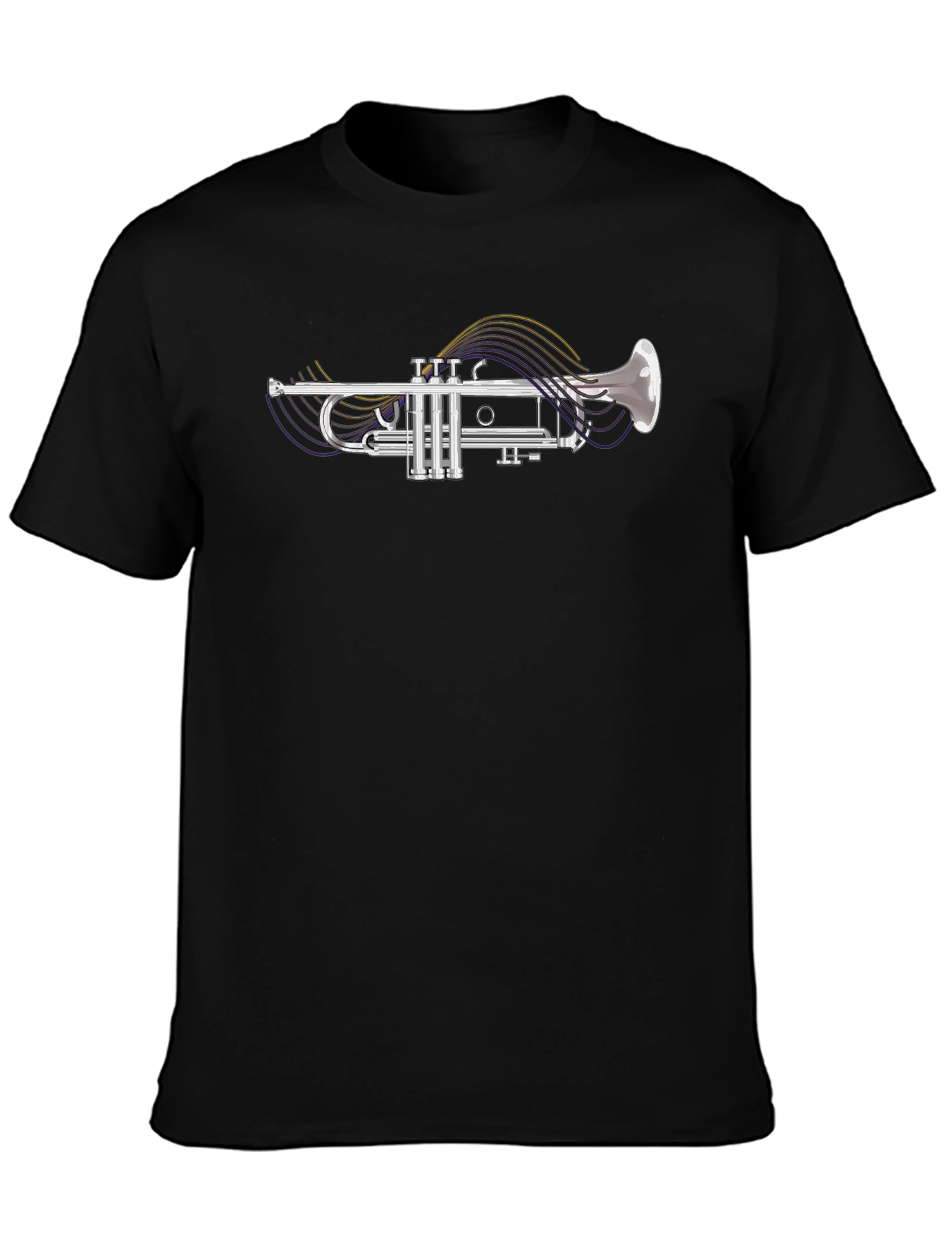 Trumpet Graphic Black T-Shirt