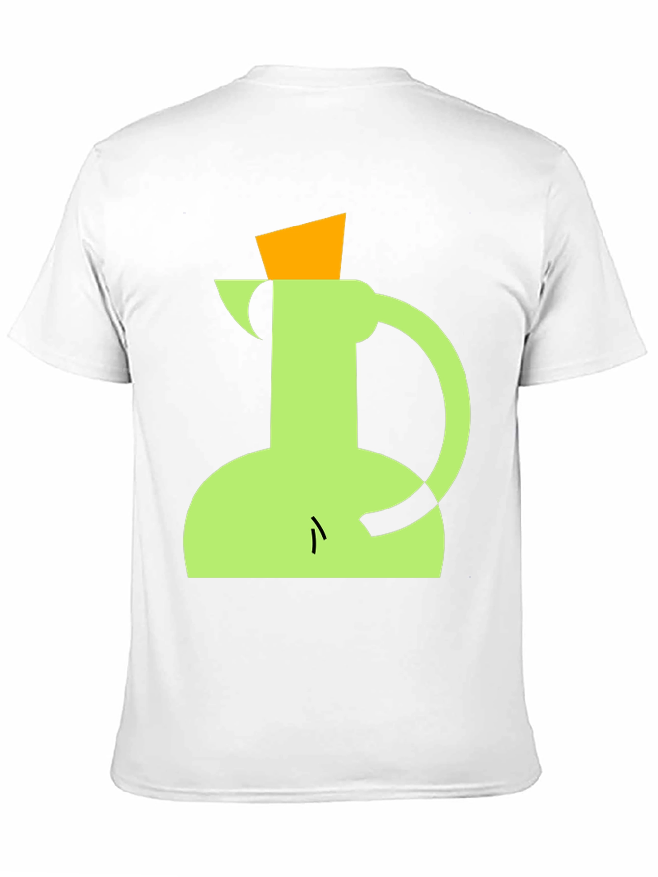 Geometric Pitcher Graphic Tee - Modern Art Style