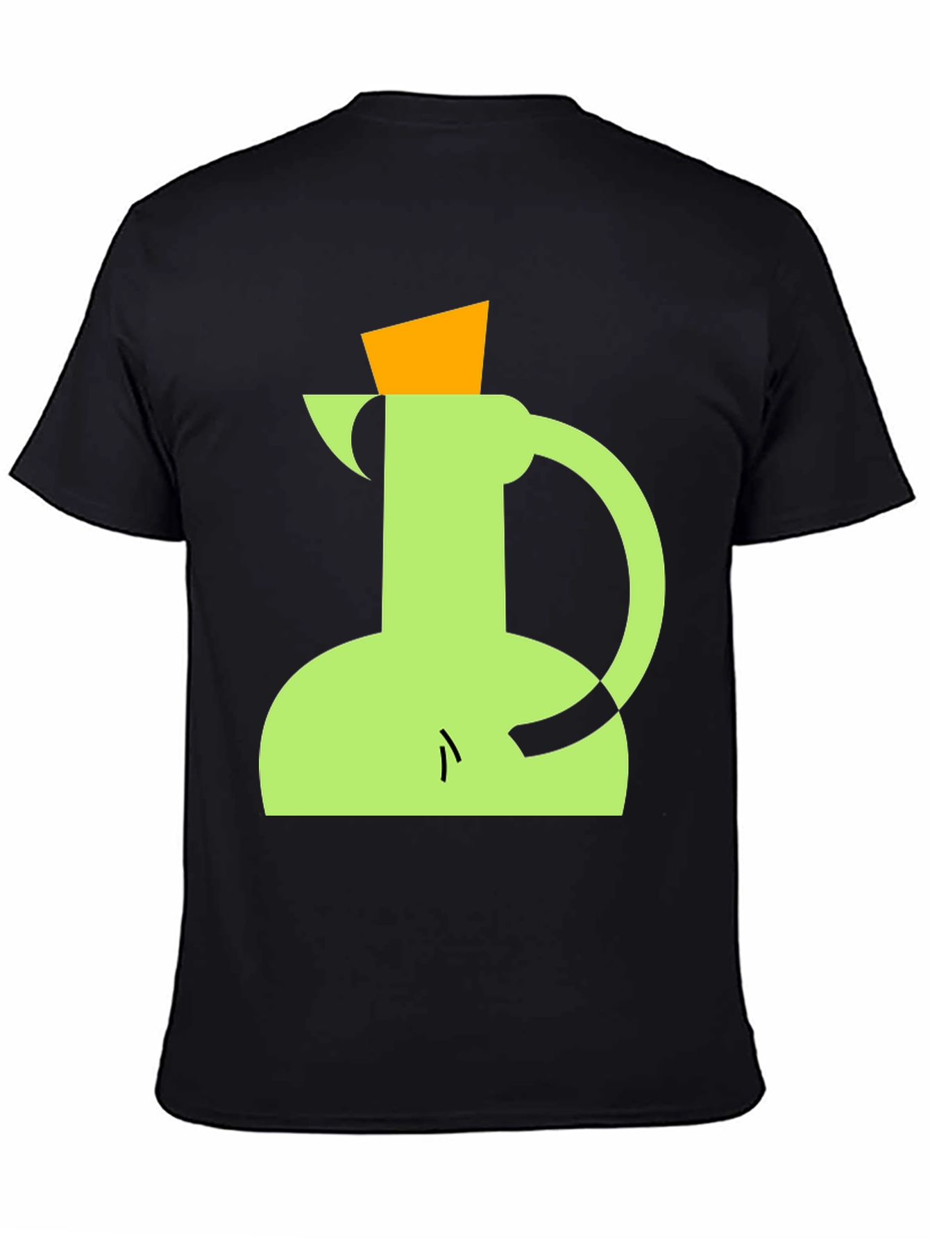 Geometric Pitcher Graphic Tee - Modern Art Style