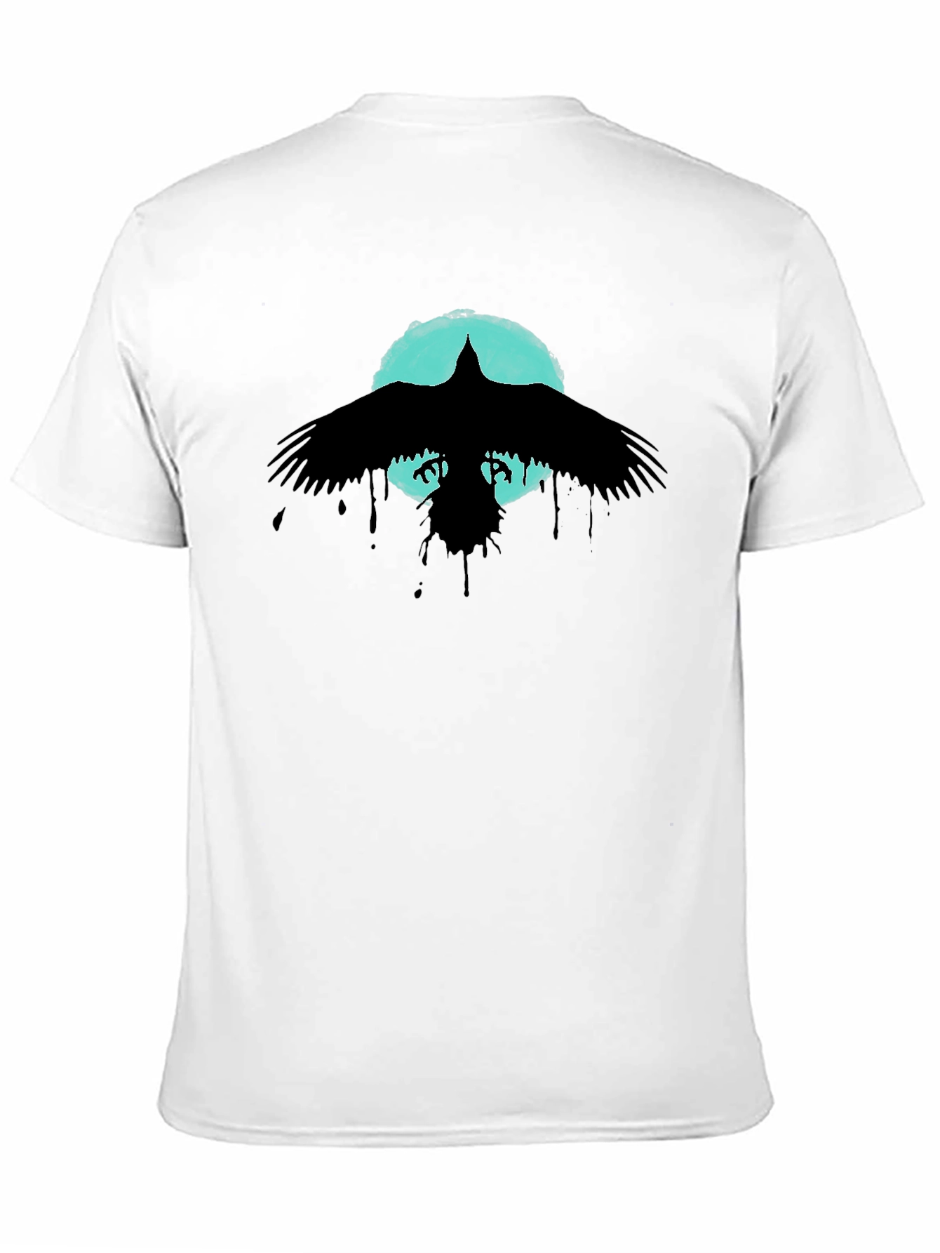 Raven Silhouette T-Shirt - Stylish Bird Graphic Tee
