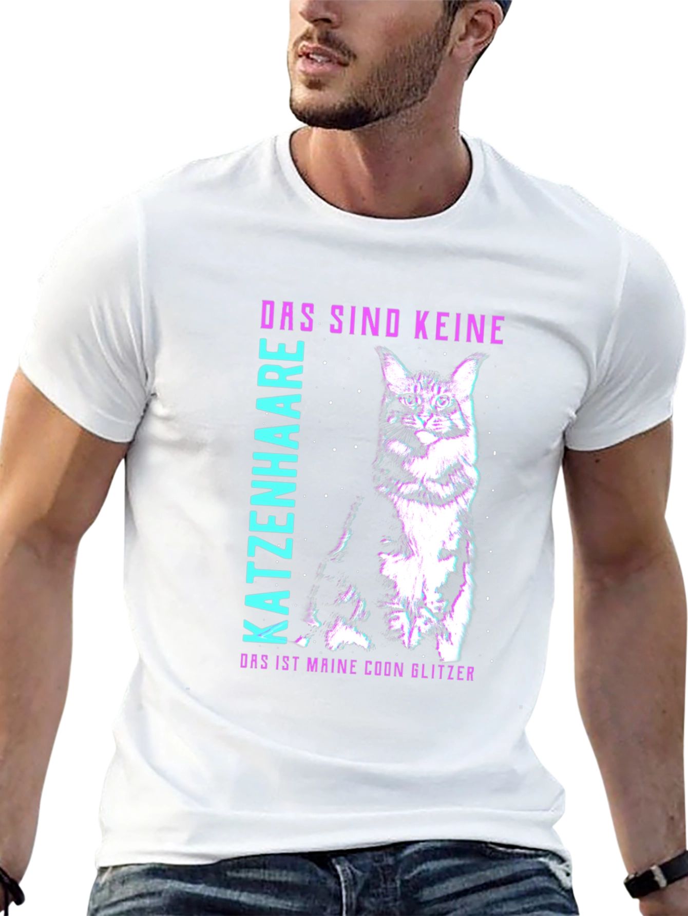 Maine Coon Glitzer T-Shirt
