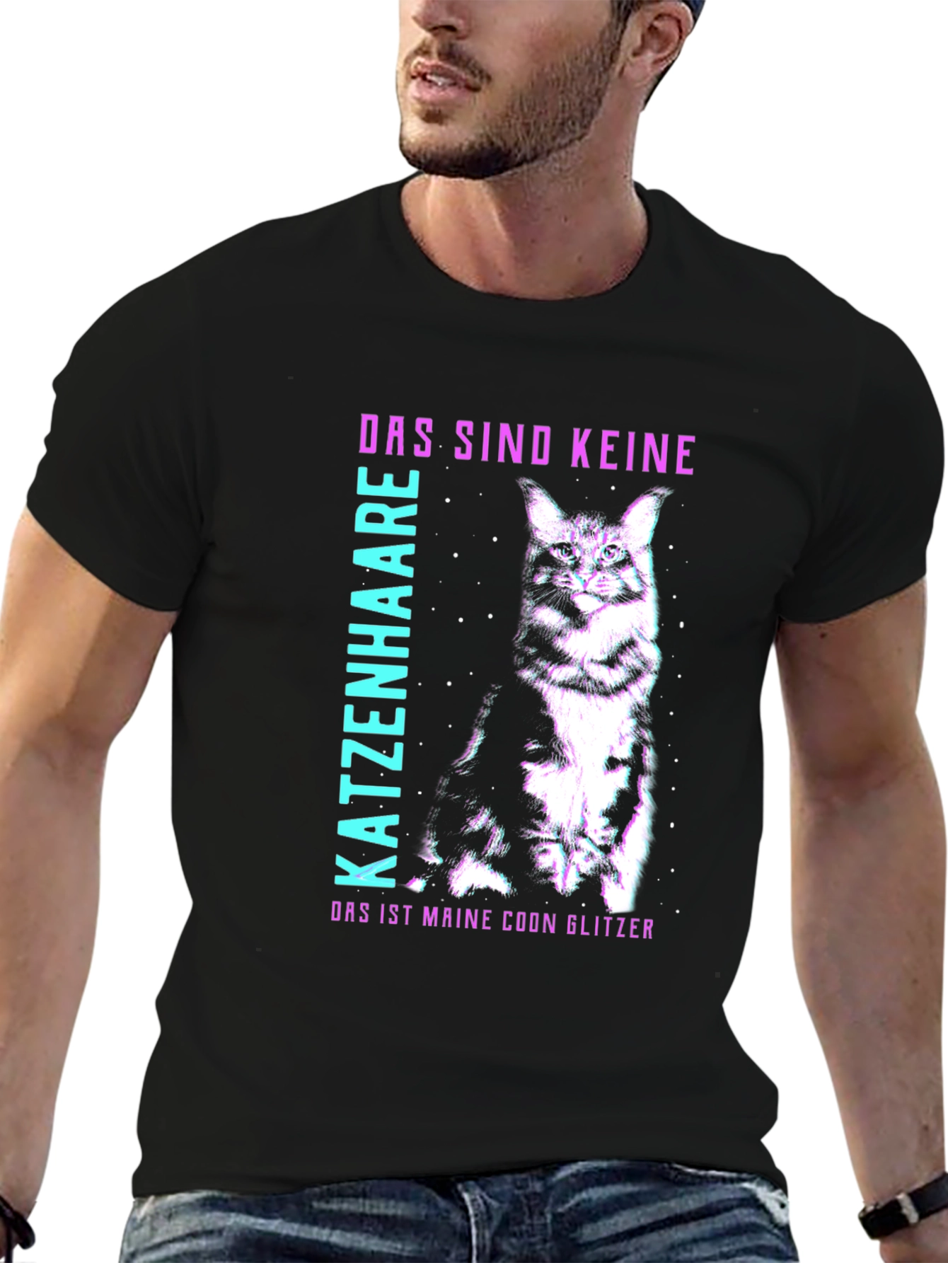 Maine Coon Glitzer T-Shirt