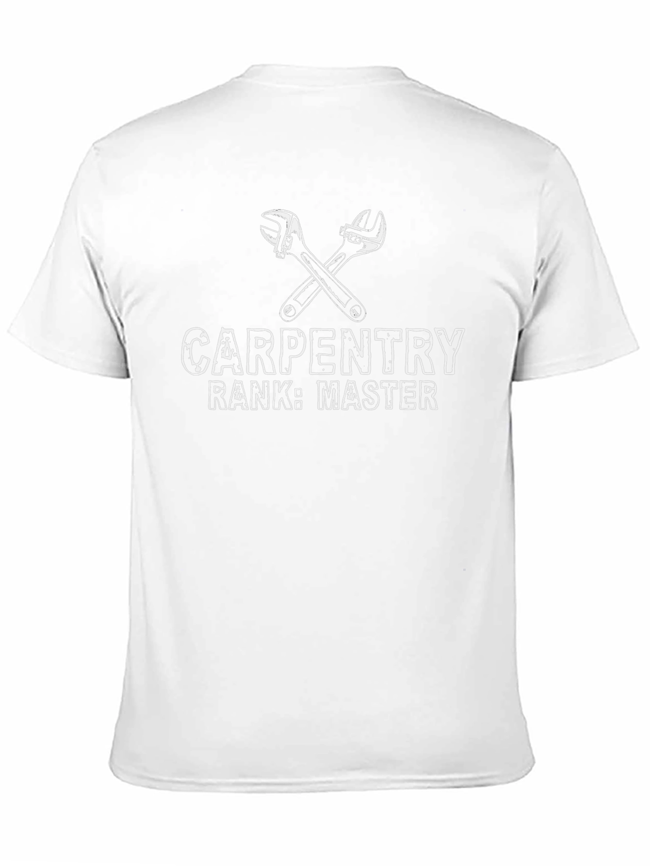 Carpentry Master T-Shirt - Black Crew Neck Tee