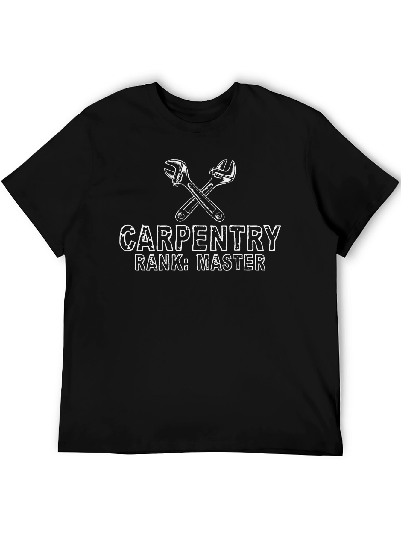 Carpentry Master T-Shirt - Black Crew Neck Tee