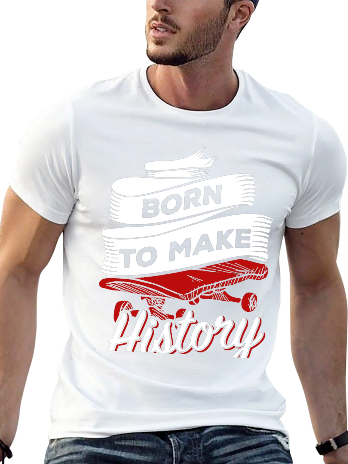 Born to Make History Skateboard Graphic Tee