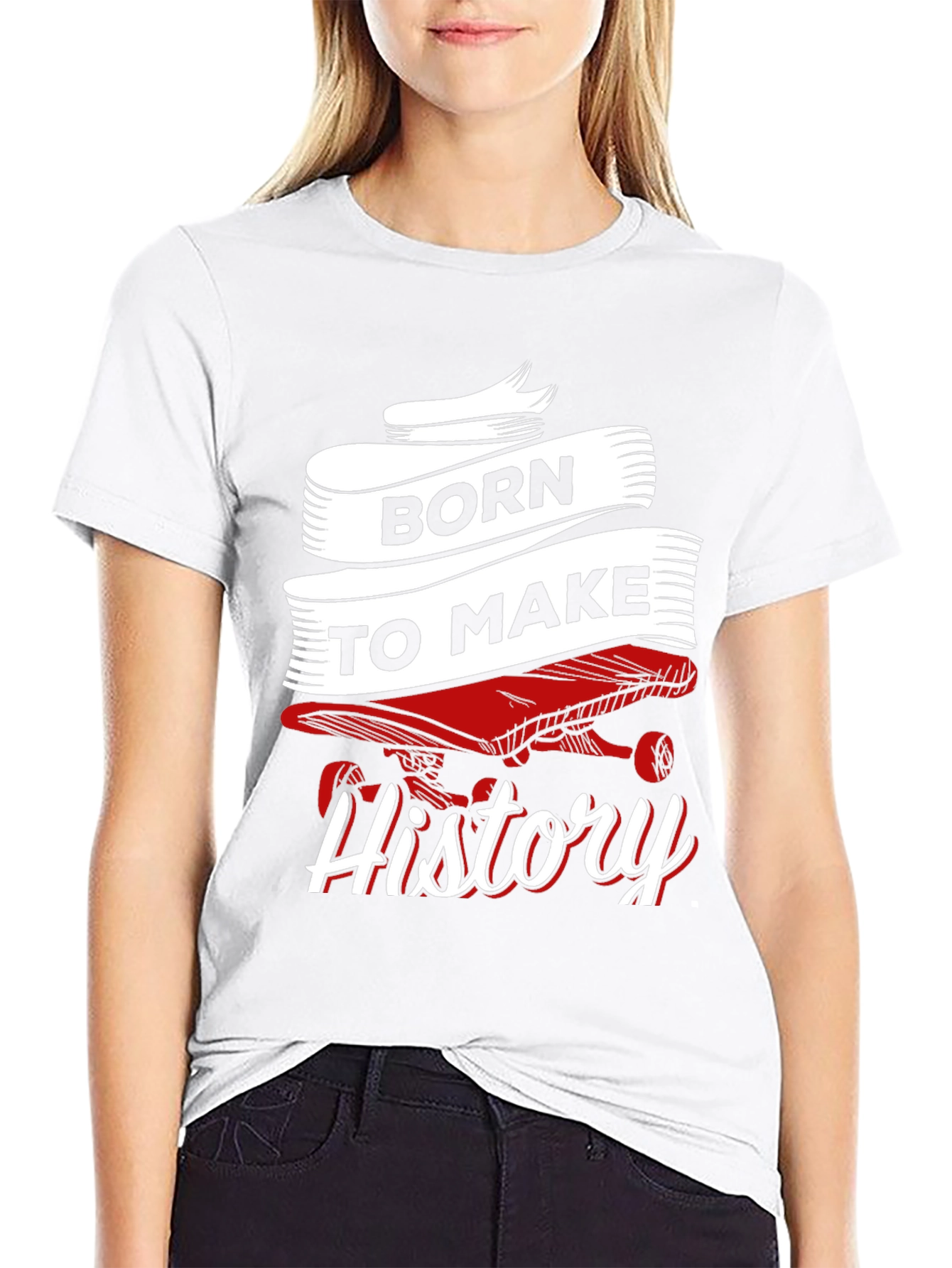 Born to Make History Skateboard Graphic Tee