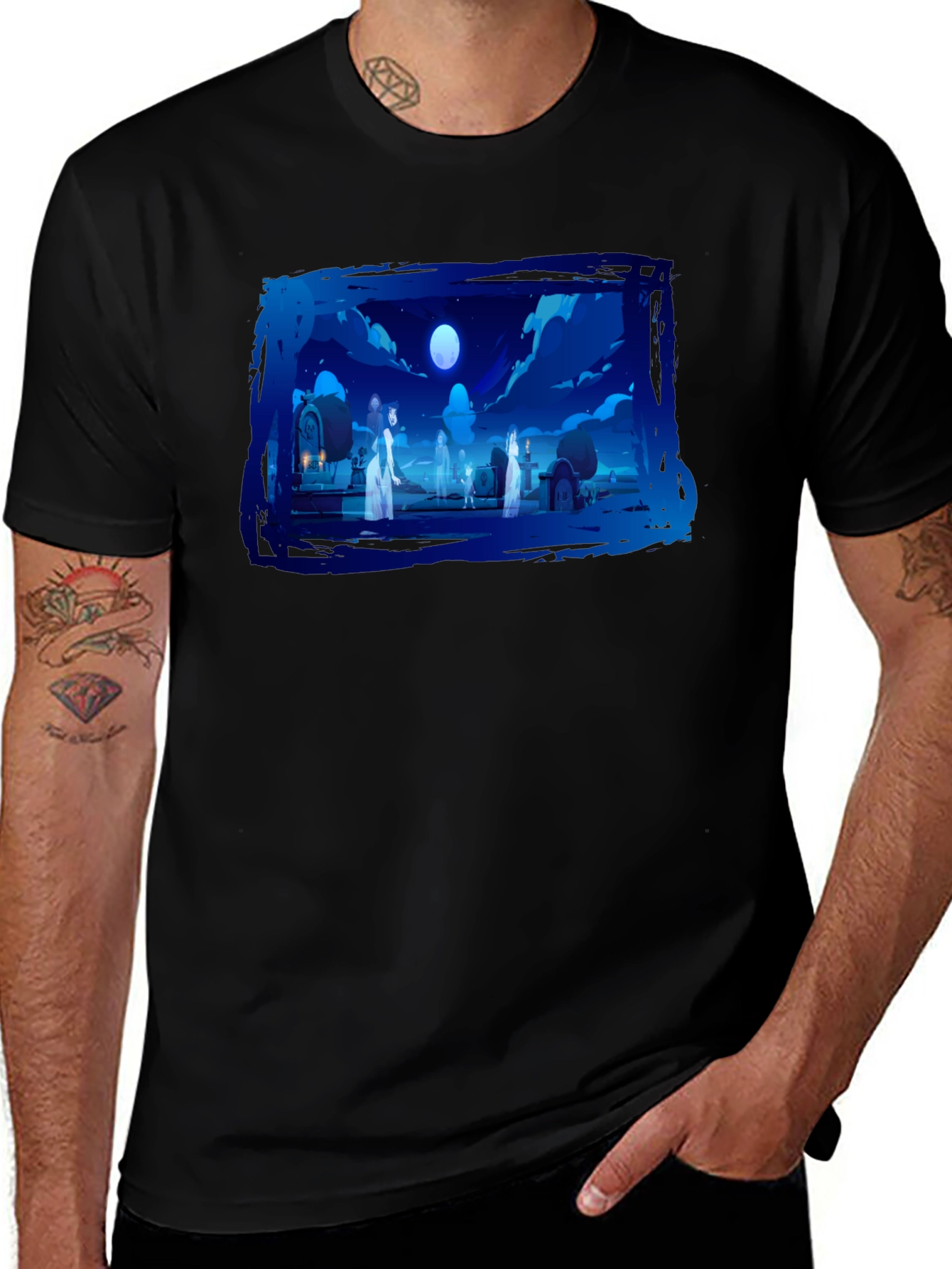 Night Cemetery T-Shirt