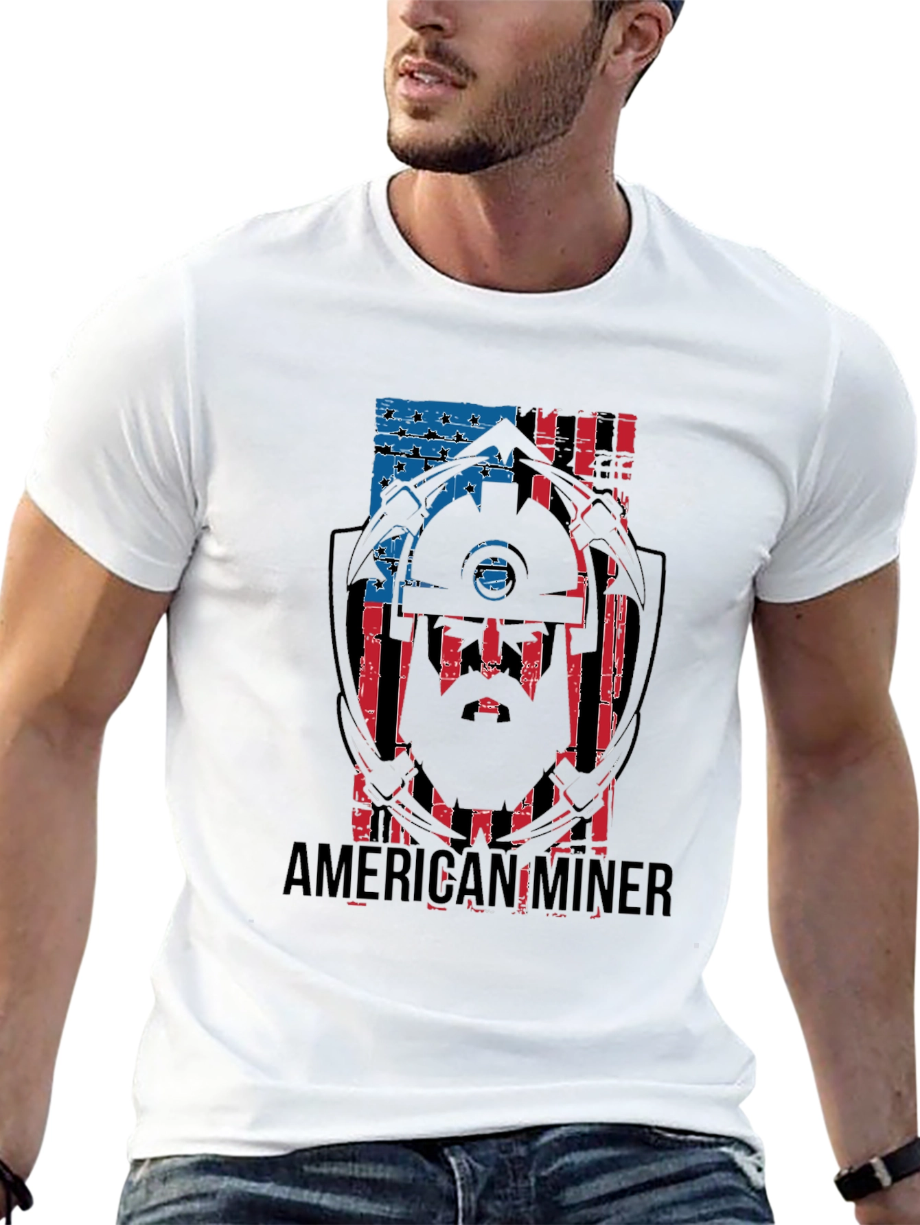 American Miner Patriotic T-Shirt