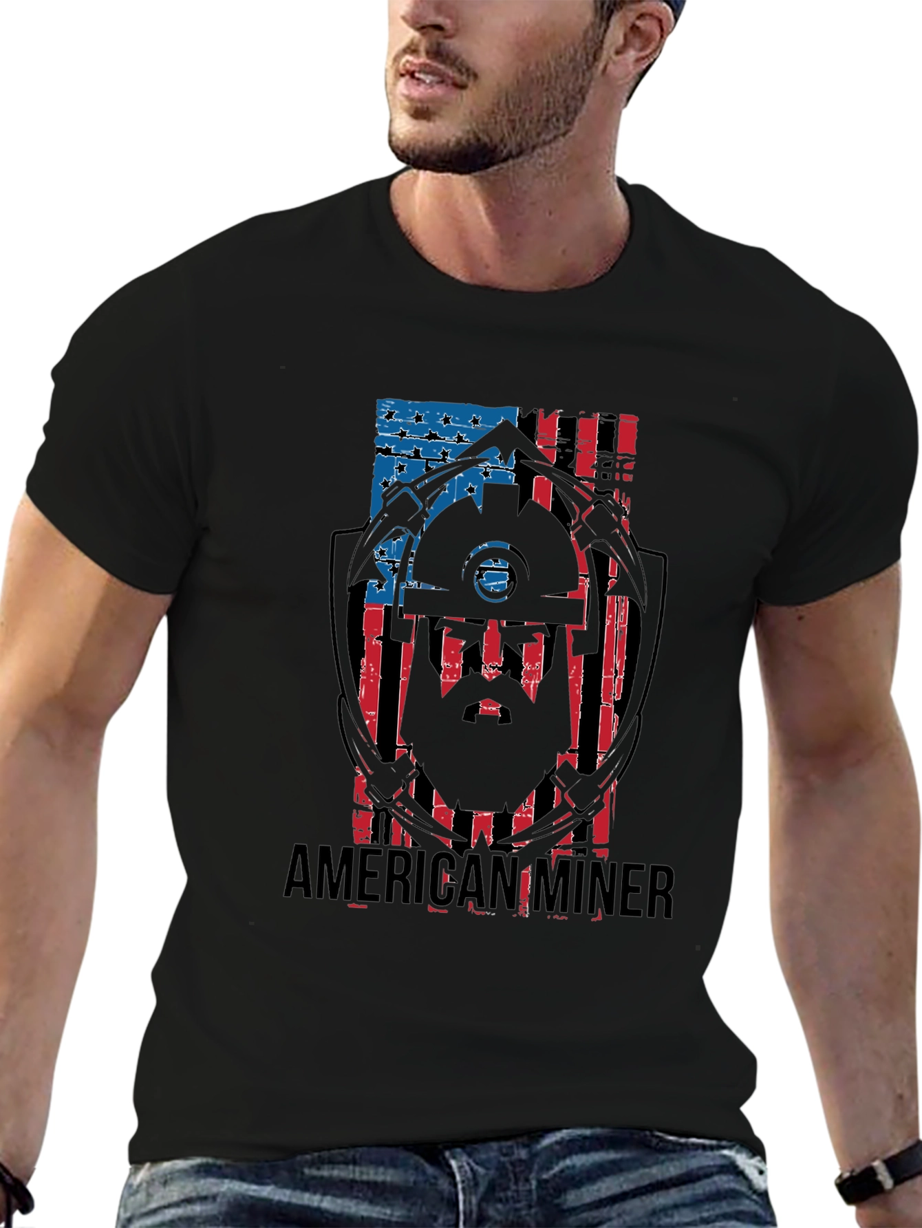 American Miner Patriotic T-Shirt