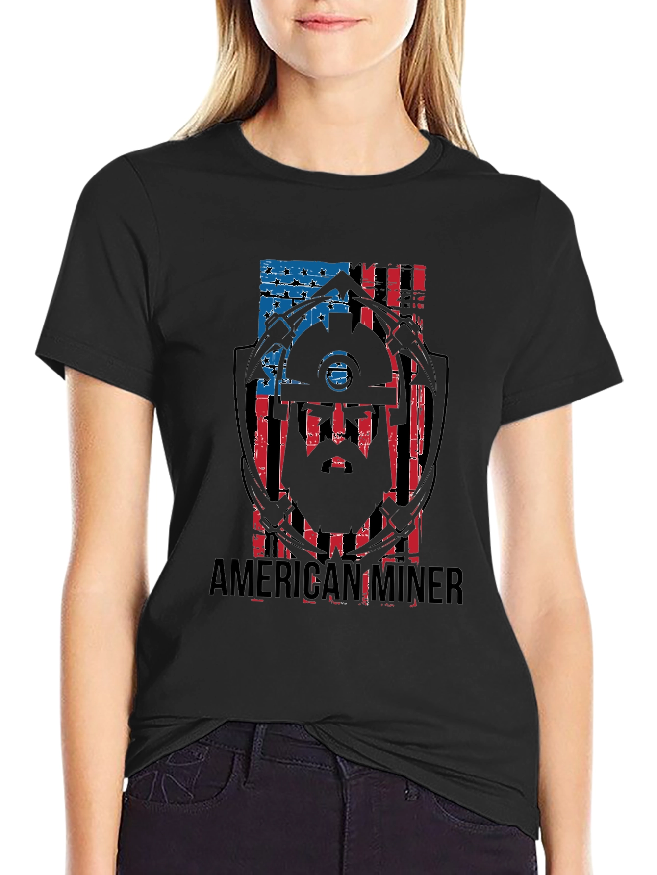 American Miner Patriotic T-Shirt