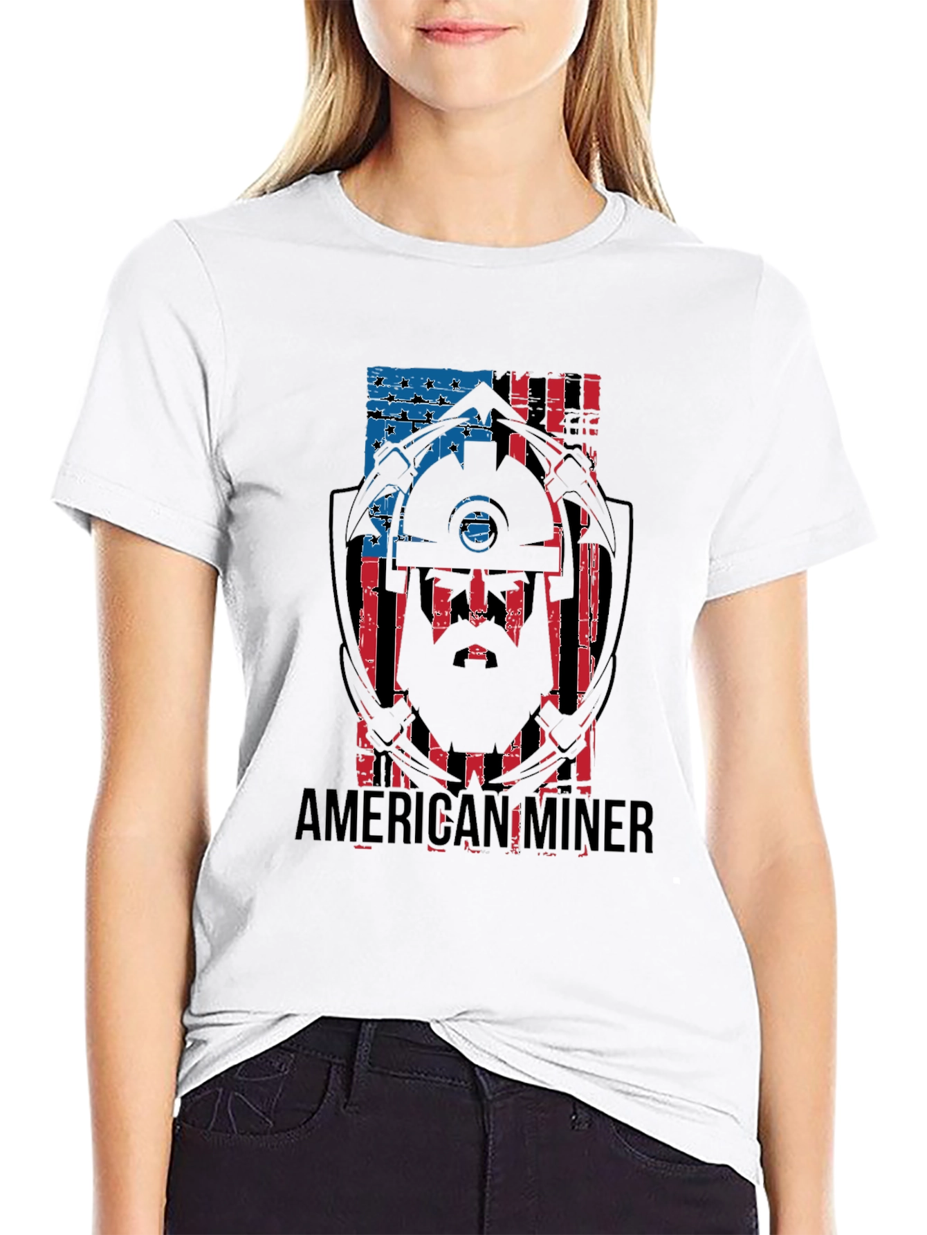 American Miner Patriotic T-Shirt