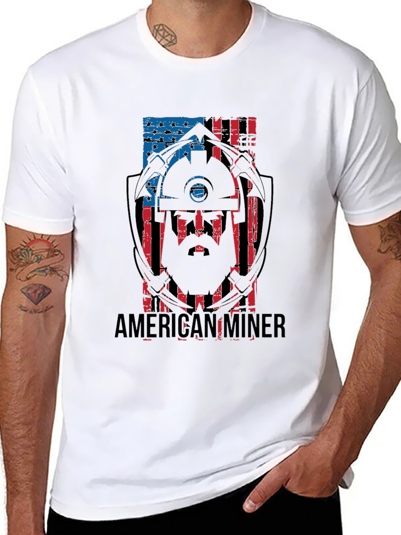 American Miner Patriotic T-Shirt